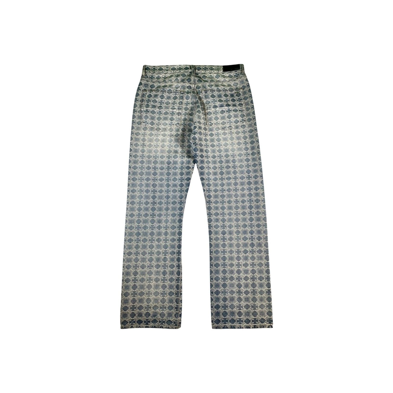 Amiri Amiri "MA Logo Wide Leg" Light Wash Jeans Size US 36 / EU 52 - 2 Thumbnail
