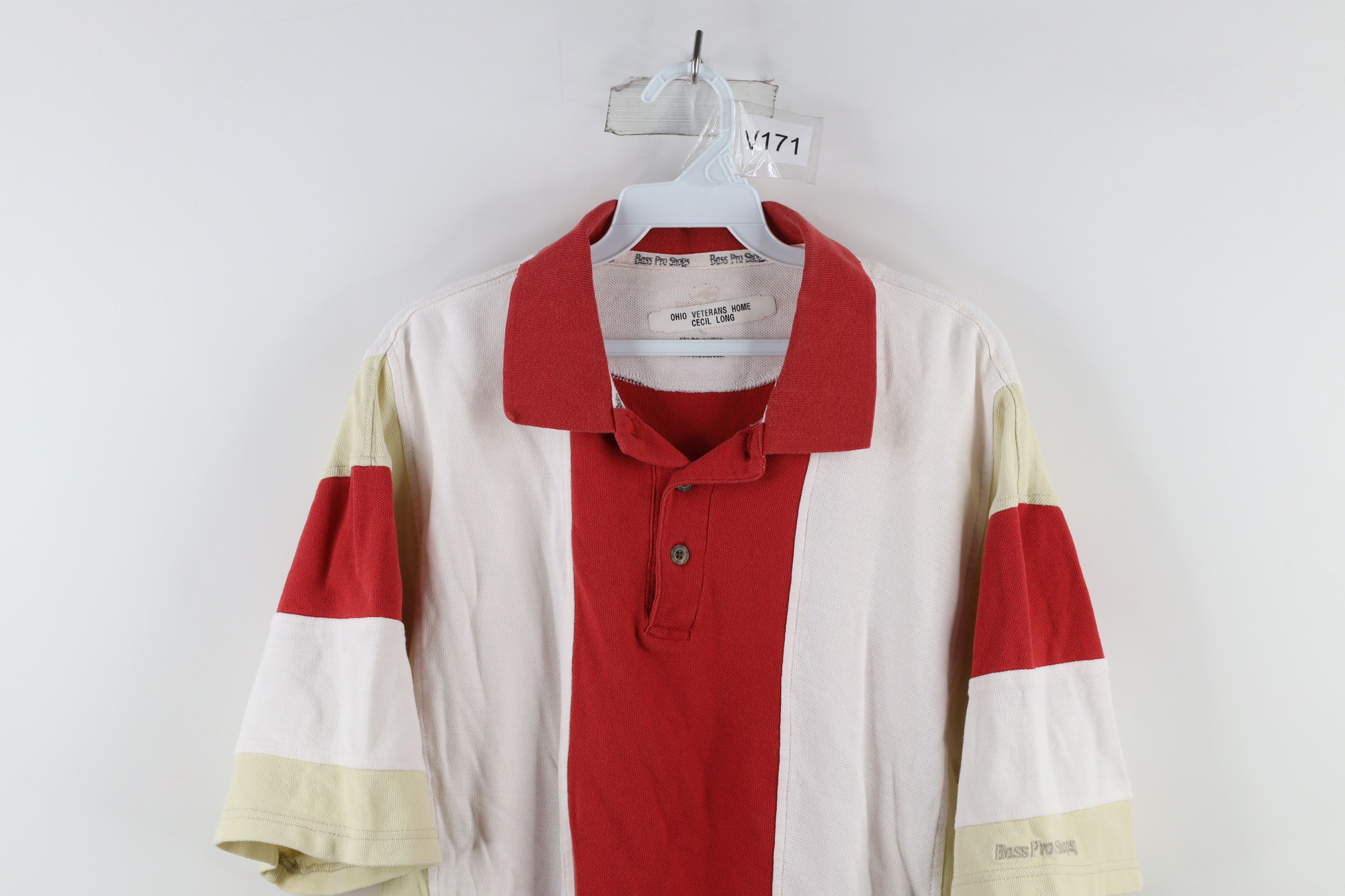 Vintage Vintage 90s Bass Pro Shops Color Block Collared Polo Shirt Size US XXL / EU 58 / 5 - 2 Preview
