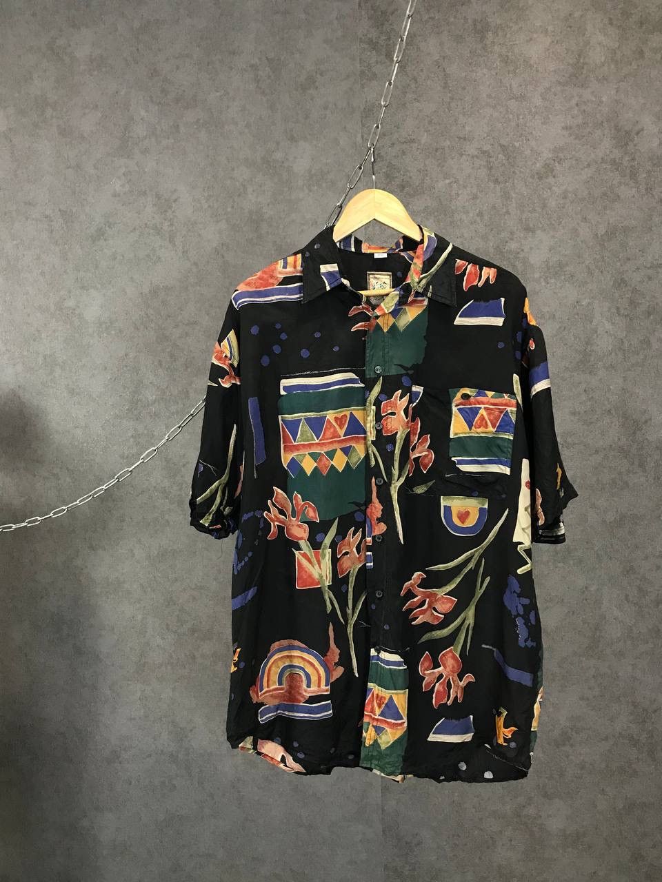 Crazy Hawaiian vintage silk shirt