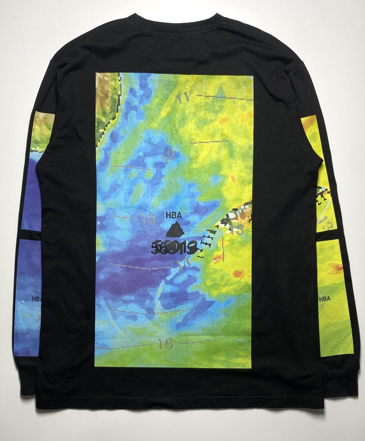 Hood By Air Hood By Air - Weather Map Long Sleeve T-Shirt Size US XL / EU 56 / 4 - 8 Thumbnail