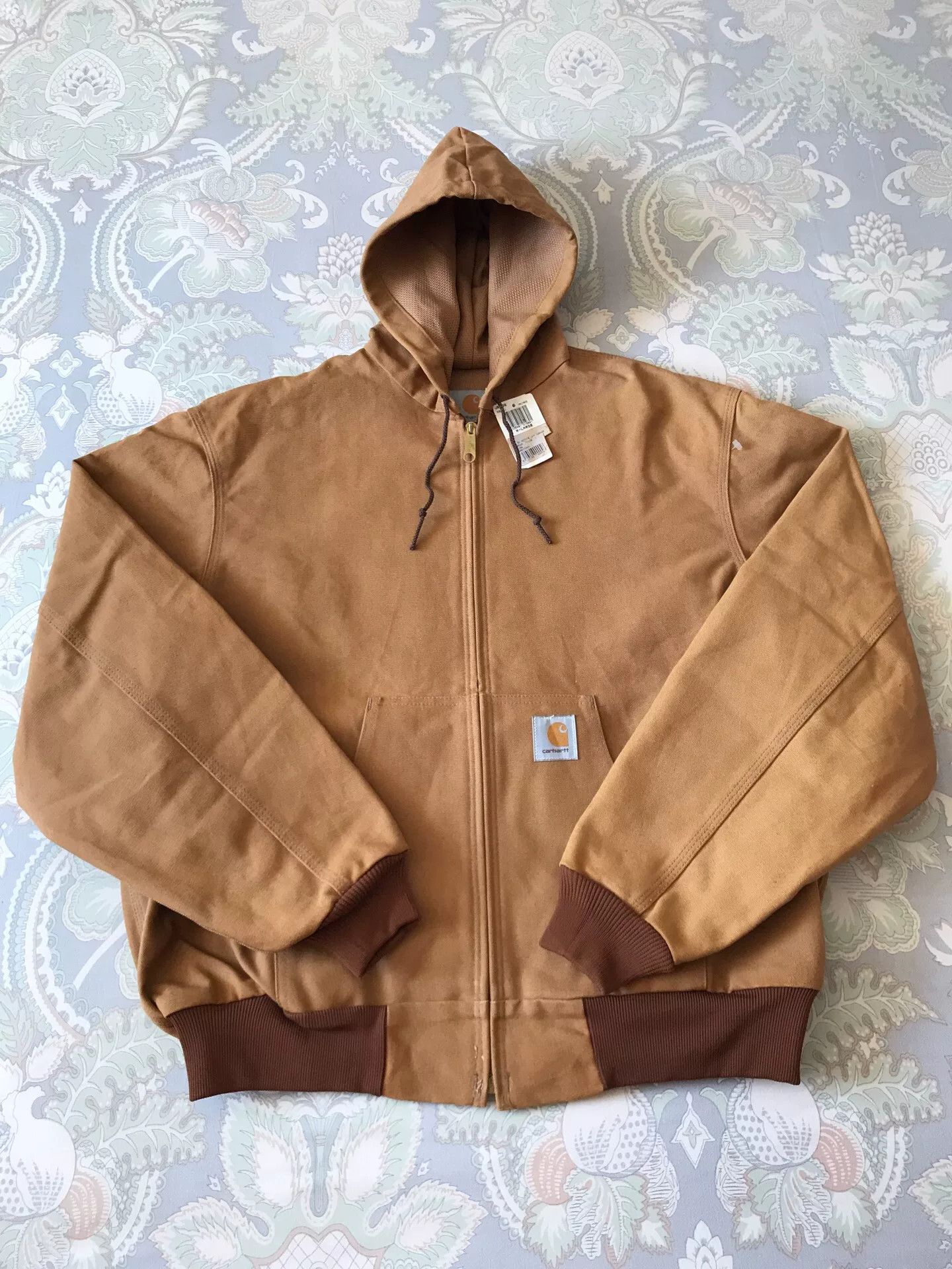 Carhartt 90s Carhartt JR106 Brown XL Hooded Jacket Size US XL / EU 56 / 4 - 1 Thumbnail