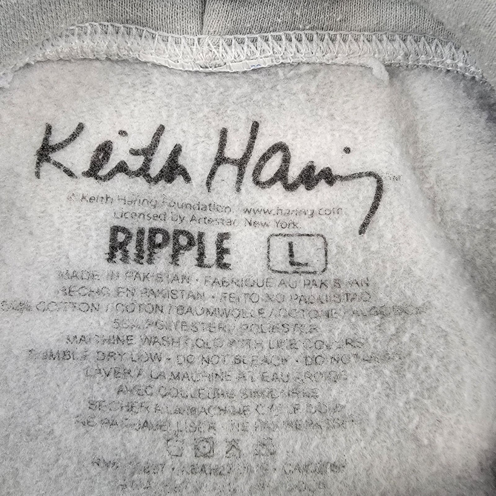 Ripple Junction Ripple Junction Keith Haring Pop Art Tie Dye Hoodie Sz L Size US L / EU 52-54 / 3 - 6 Thumbnail