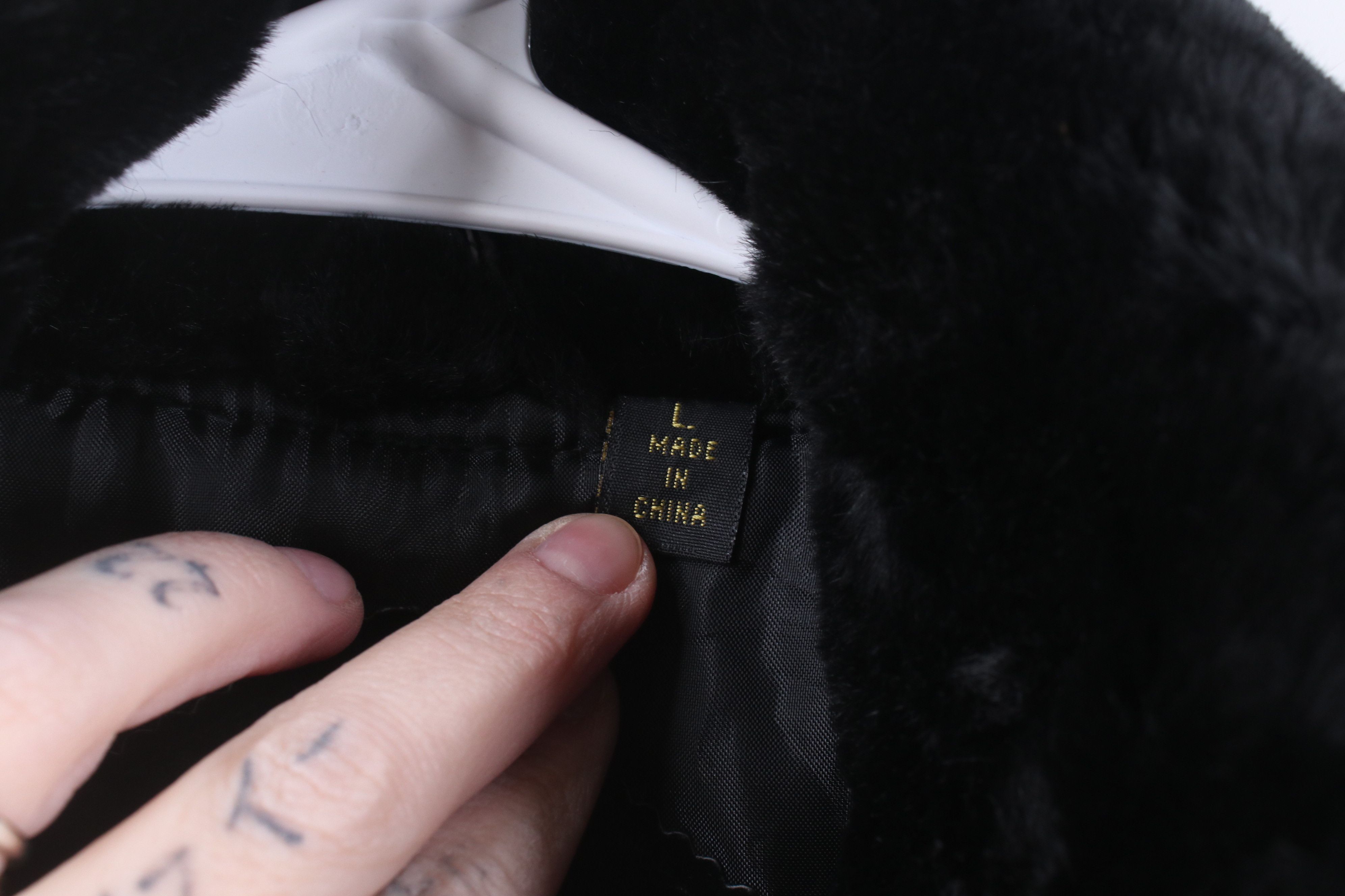 Vintage Vintage 90s Streetwear Suede Leather Double Breasted Jacket Size L / US 10 / IT 46 - 8 Thumbnail