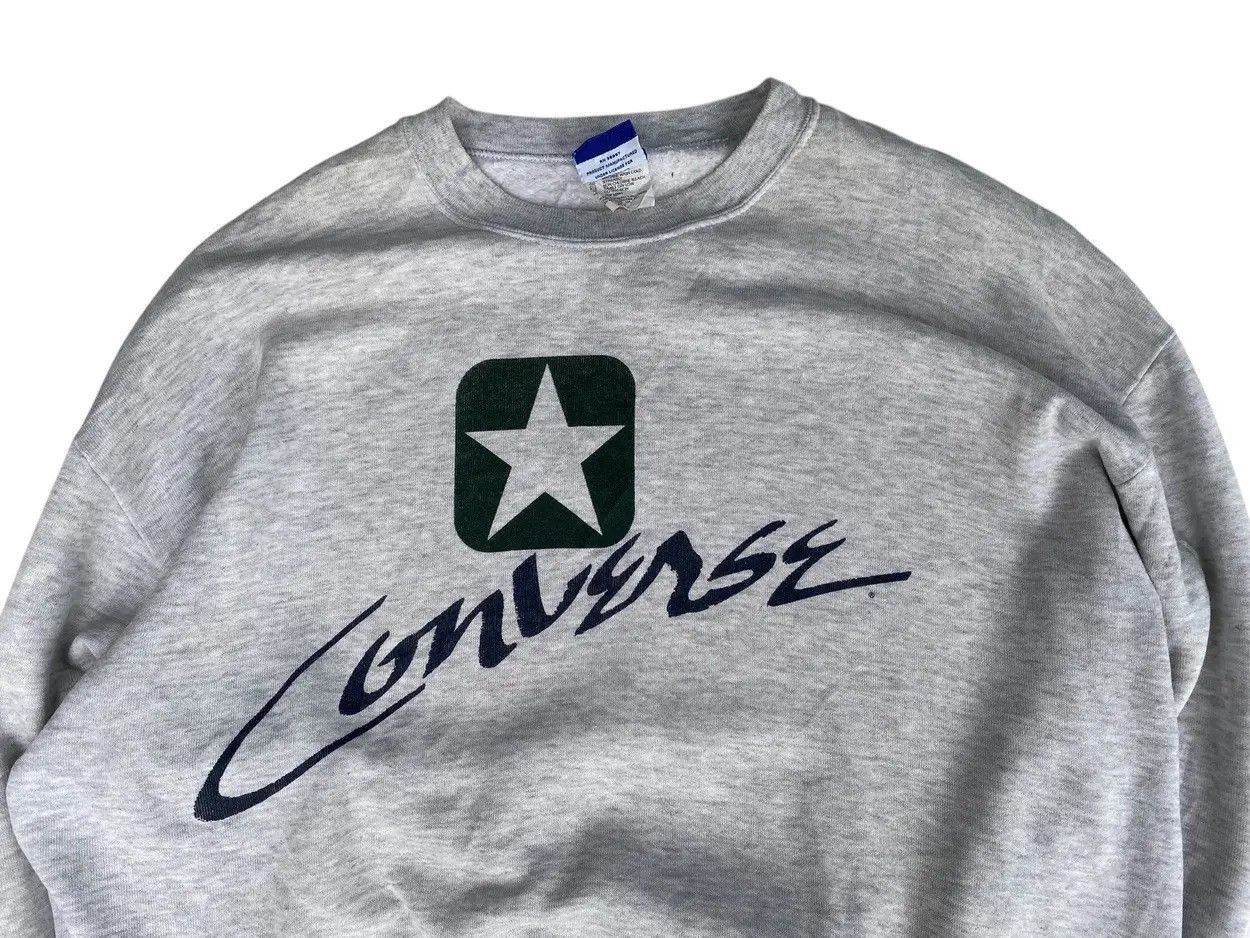 Converse Vtg 80s Usa Converse Printed Sweatshirt Size US XL / EU 56 / 4 - 5 Thumbnail