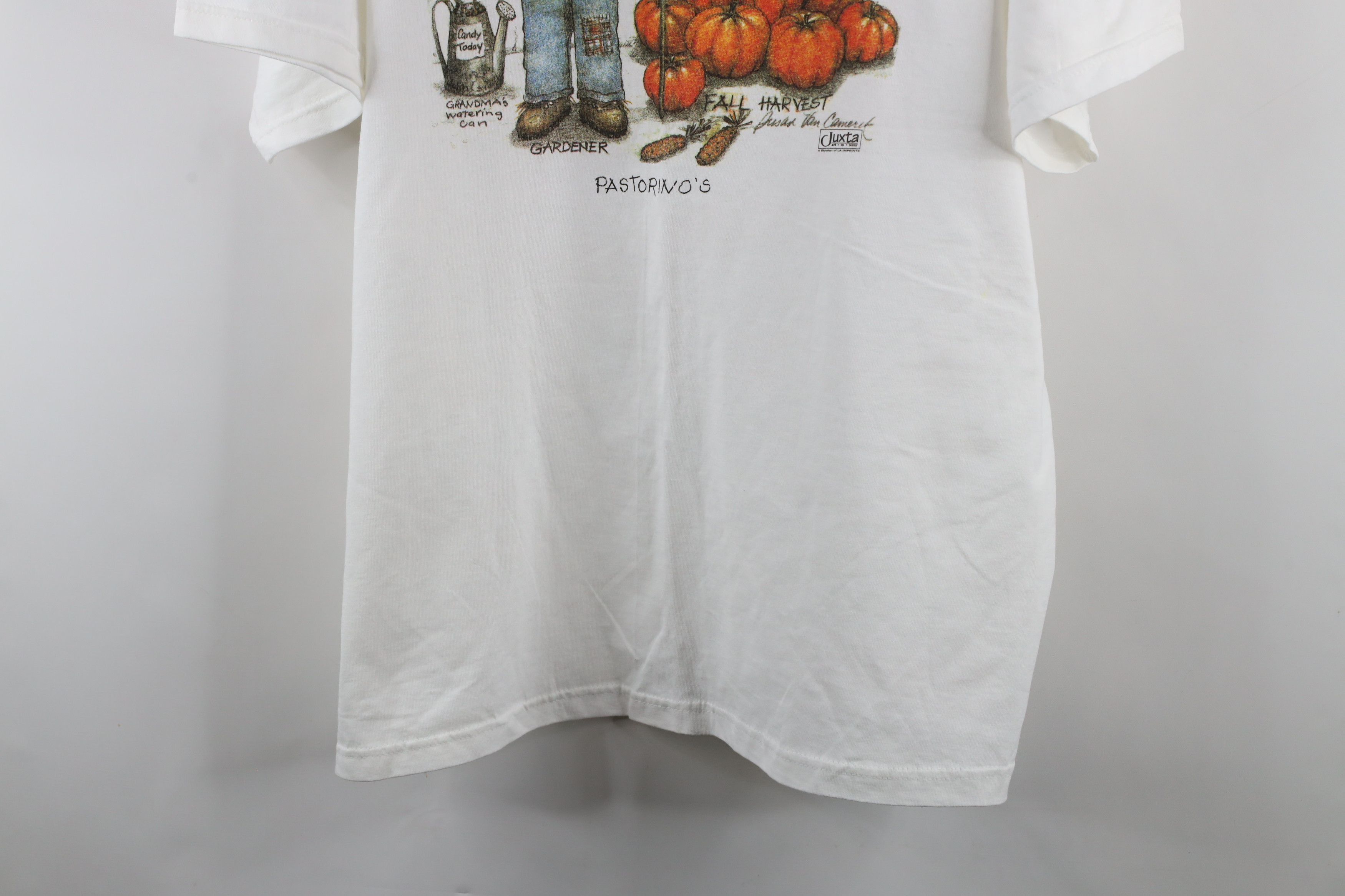 Vintage Vintage 90s Streetwear Pastornios Scarecrow Pumpkin T-Shirt Size XL / US 12-14 / IT 48-50 - 3 Thumbnail