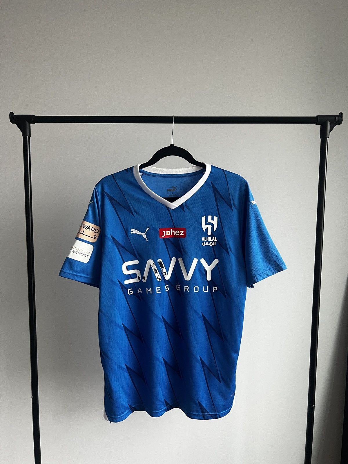 Puma 2023/24 Puma Al Hilal #10 Neymar Junior Home Soccer Jersey Size US L / EU 52-54 / 3 - 2 Thumbnail
