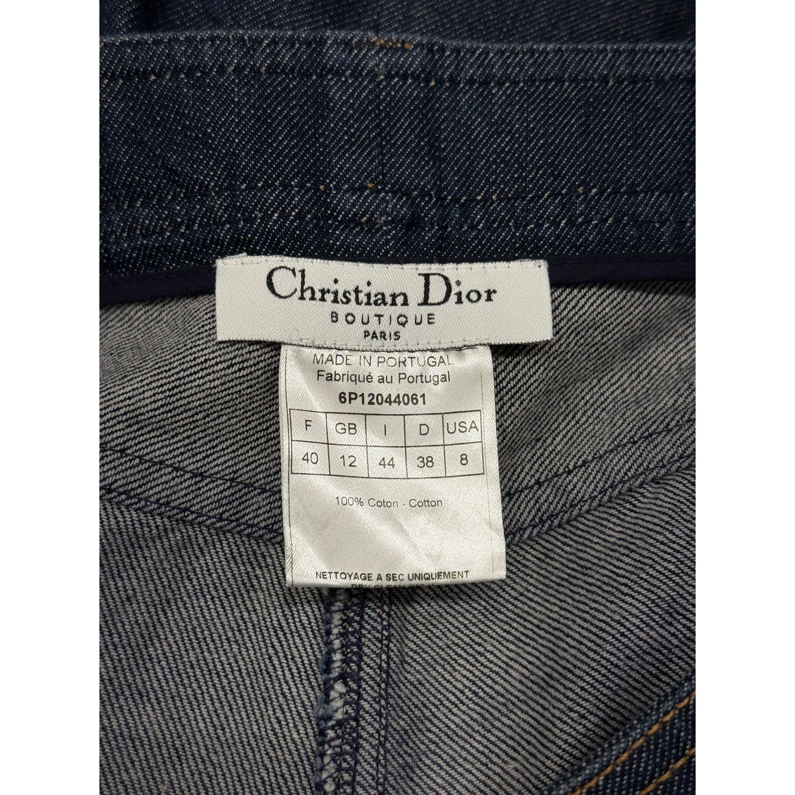 Dior 2000s Christian Dior by Galliano "D" back logo capri jeans Size US 28 / EU 44 - 5 Thumbnail