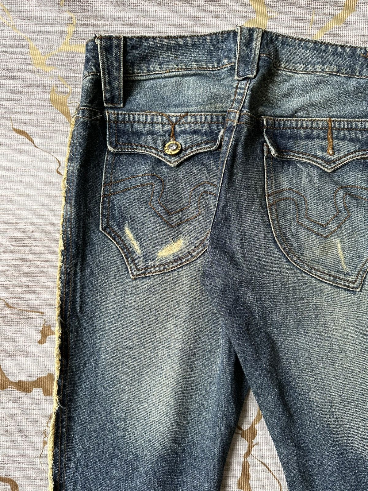 Japanese Brand FLARE Philodox Distressed Design Denim Size US 30 / EU 46 - 15 Thumbnail