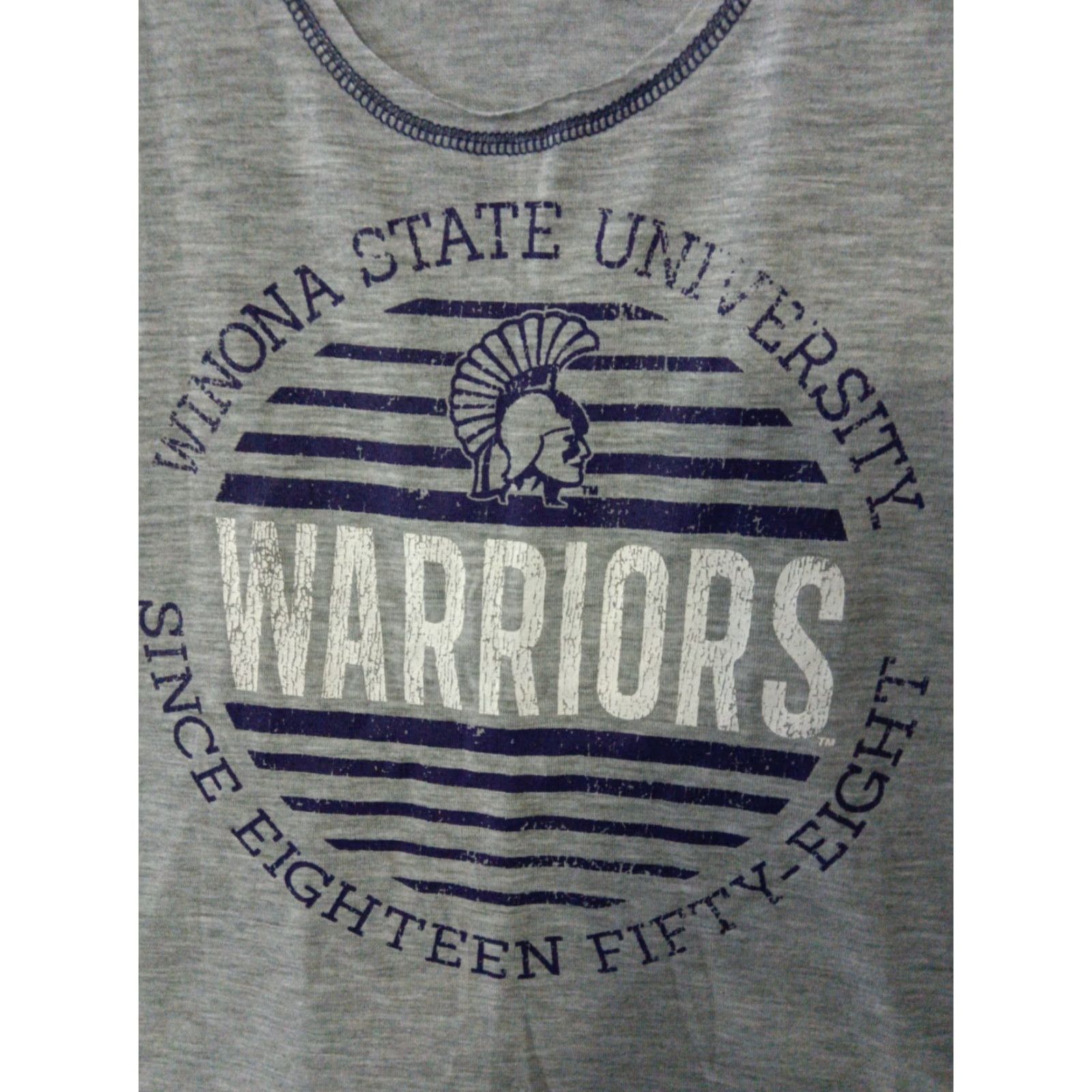 Russell Athletic Russell Juniors women's Tank Top Gray M Warriors Winona State University Size M / US 6-8 / IT 42-44 - 3 Thumbnail