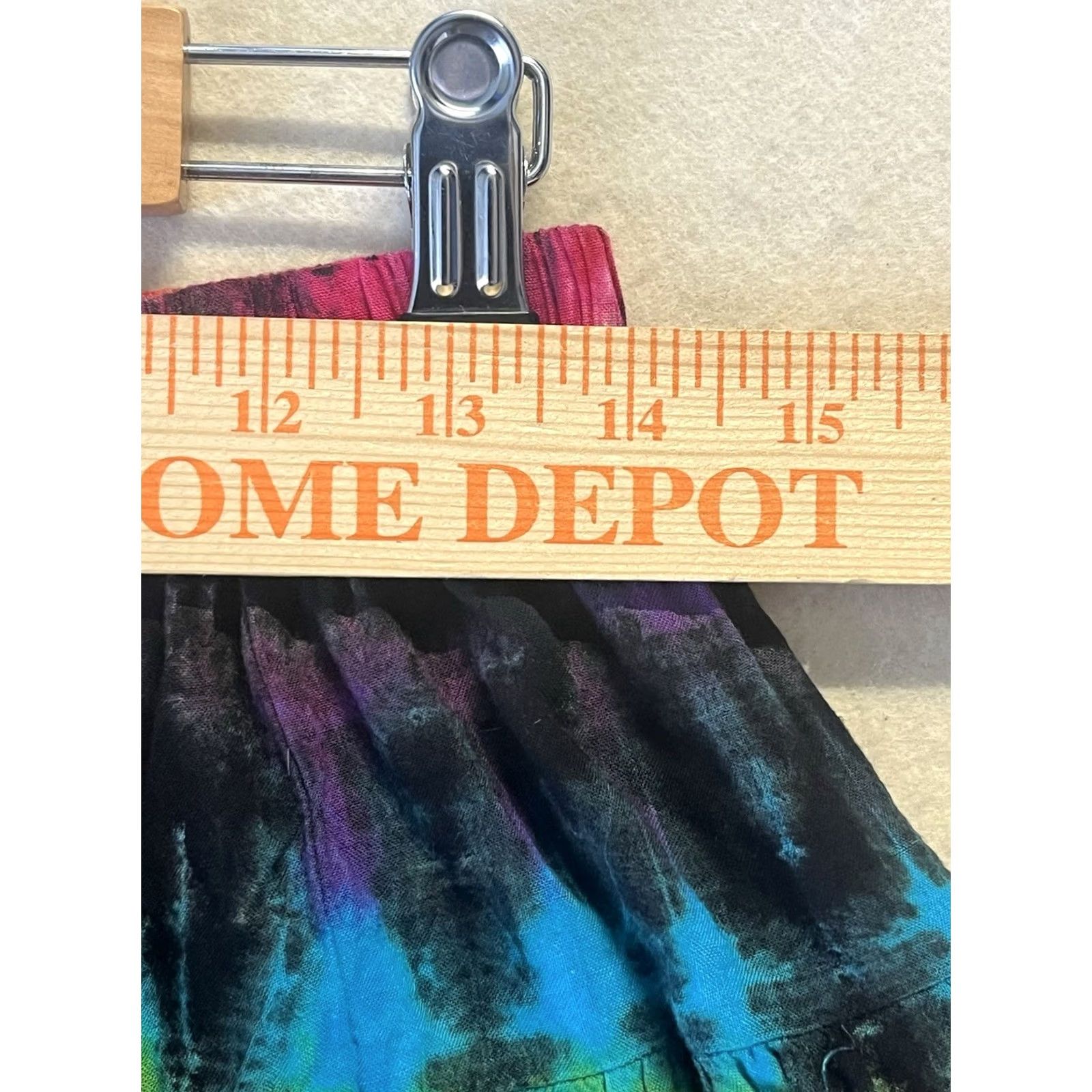 Vintage VINTAGE Orient Trany Skirt Tie Dye Black Hippie Large Midi Casual Women Size 36" / US 14 / IT 50 - 3 Thumbnail