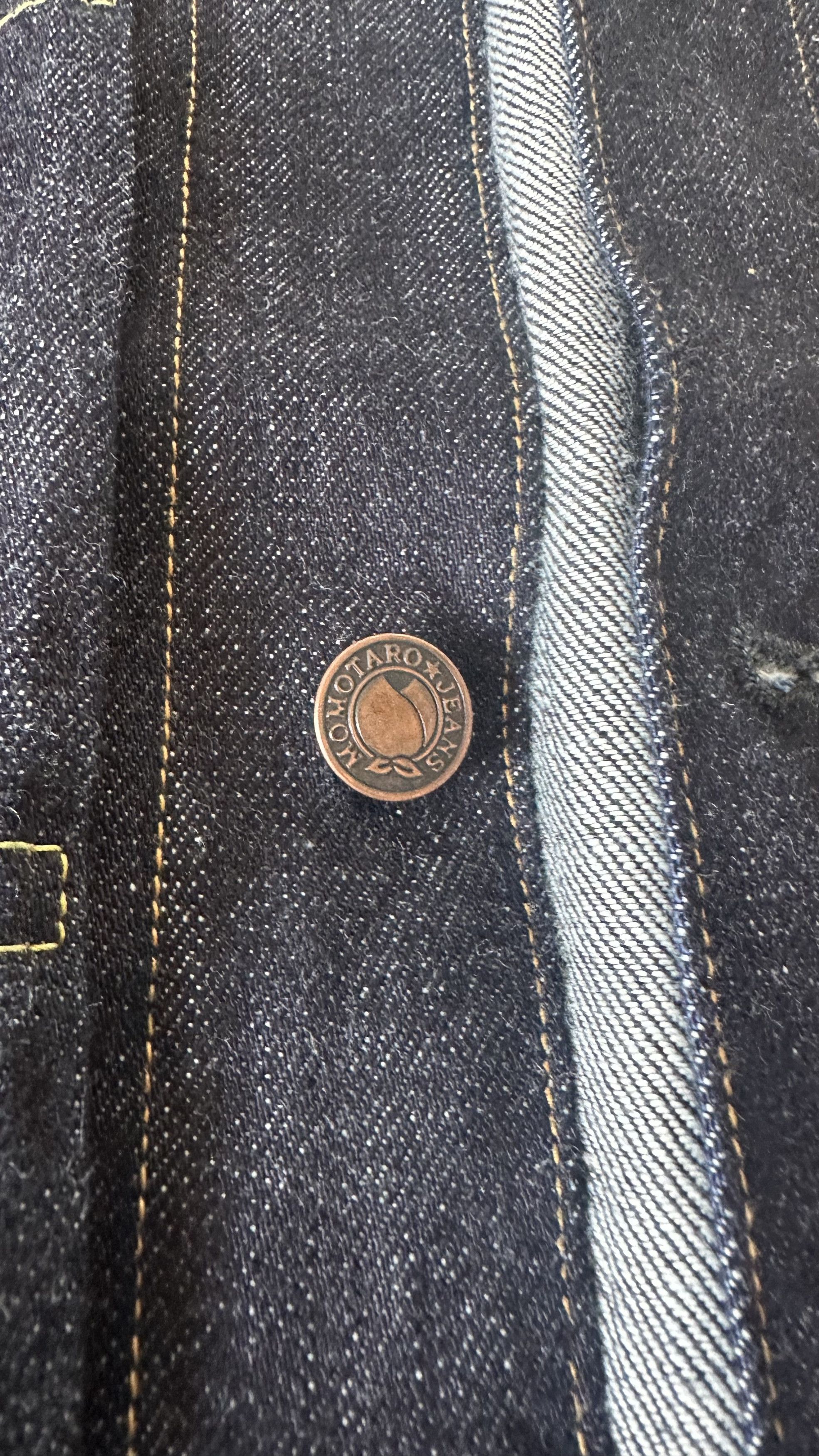Momotaro Jeans Momotaro Jeans 14.7oz Deep Double Pocket Denim Jacket Size US XXS / EU 40 - 9 Thumbnail