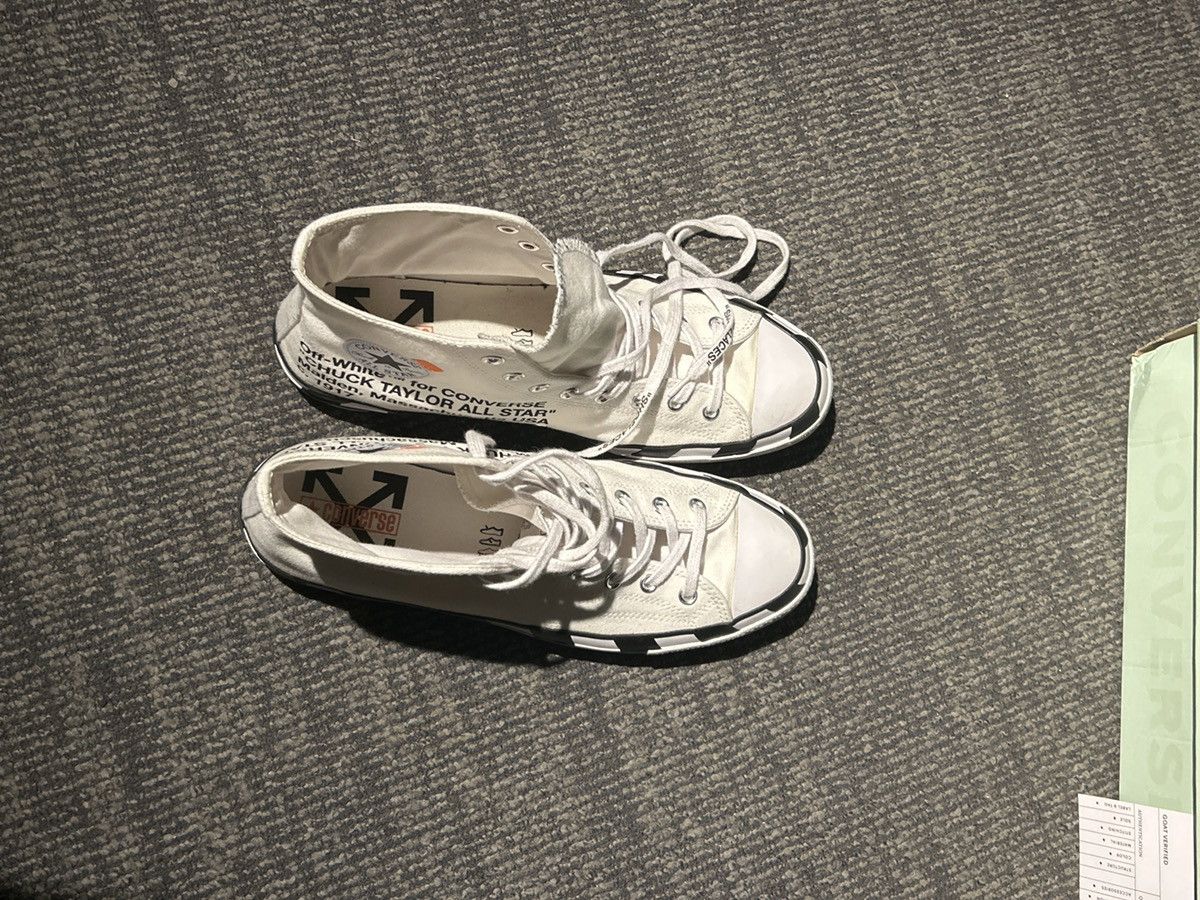 Off-White × Virgil Abloh Off-White x Converse Chuck Taylor All-Star 70s Size US 13 / EU 46 - 8 Thumbnail