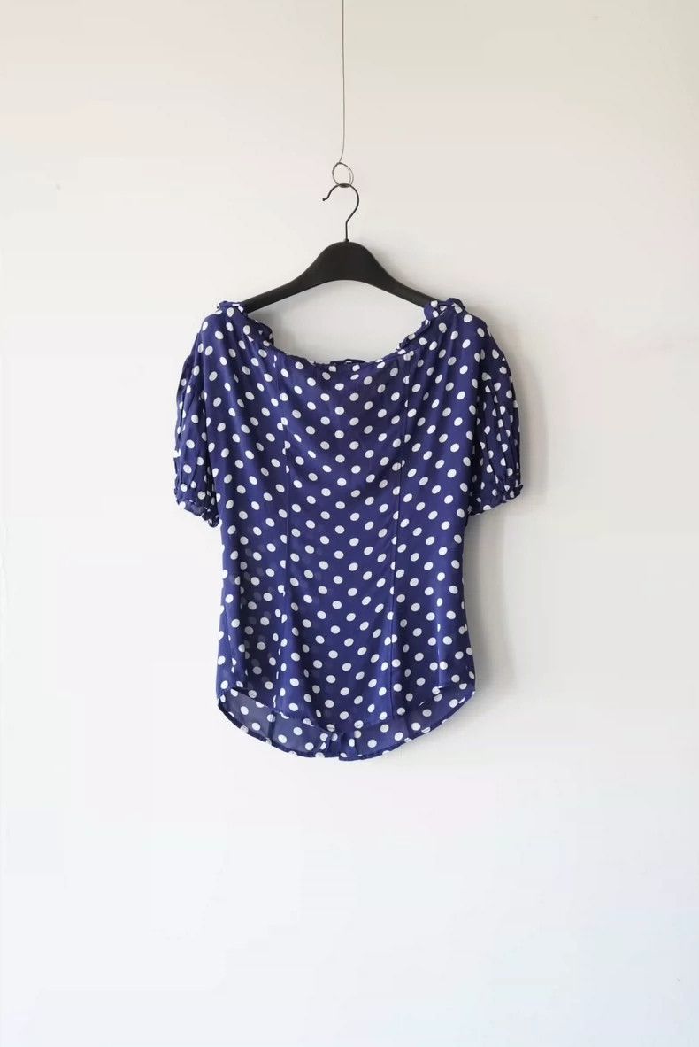 Kenzo KENZO Blue and white jade bubble sleeve top Size XS / US 0-2 / IT 36-38 - 3 Thumbnail