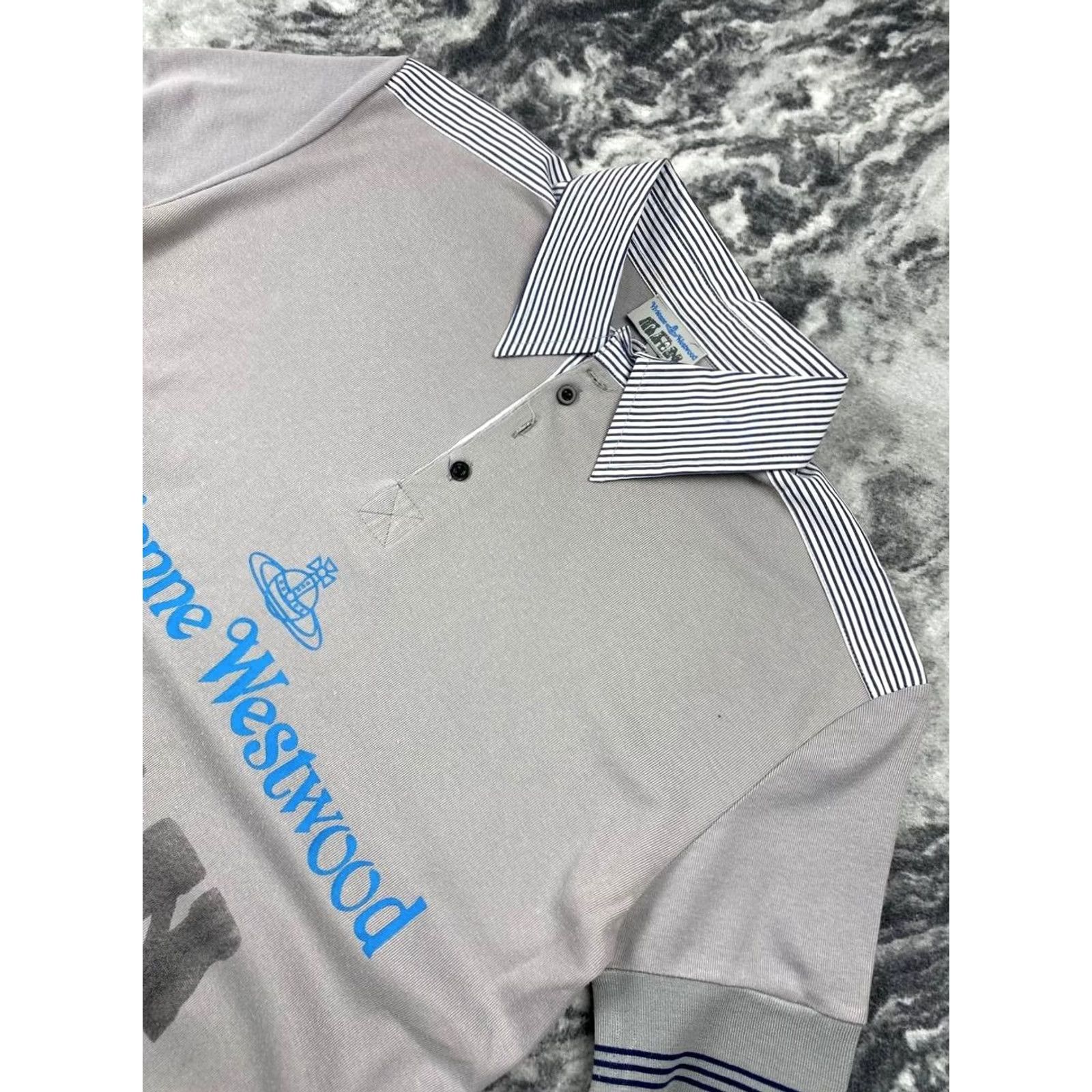 Vivienne Westwood Vivienne Westwood Polo Shirt Logo Mens Size L Gray Size US L / EU 52-54 / 3 - 3 Thumbnail