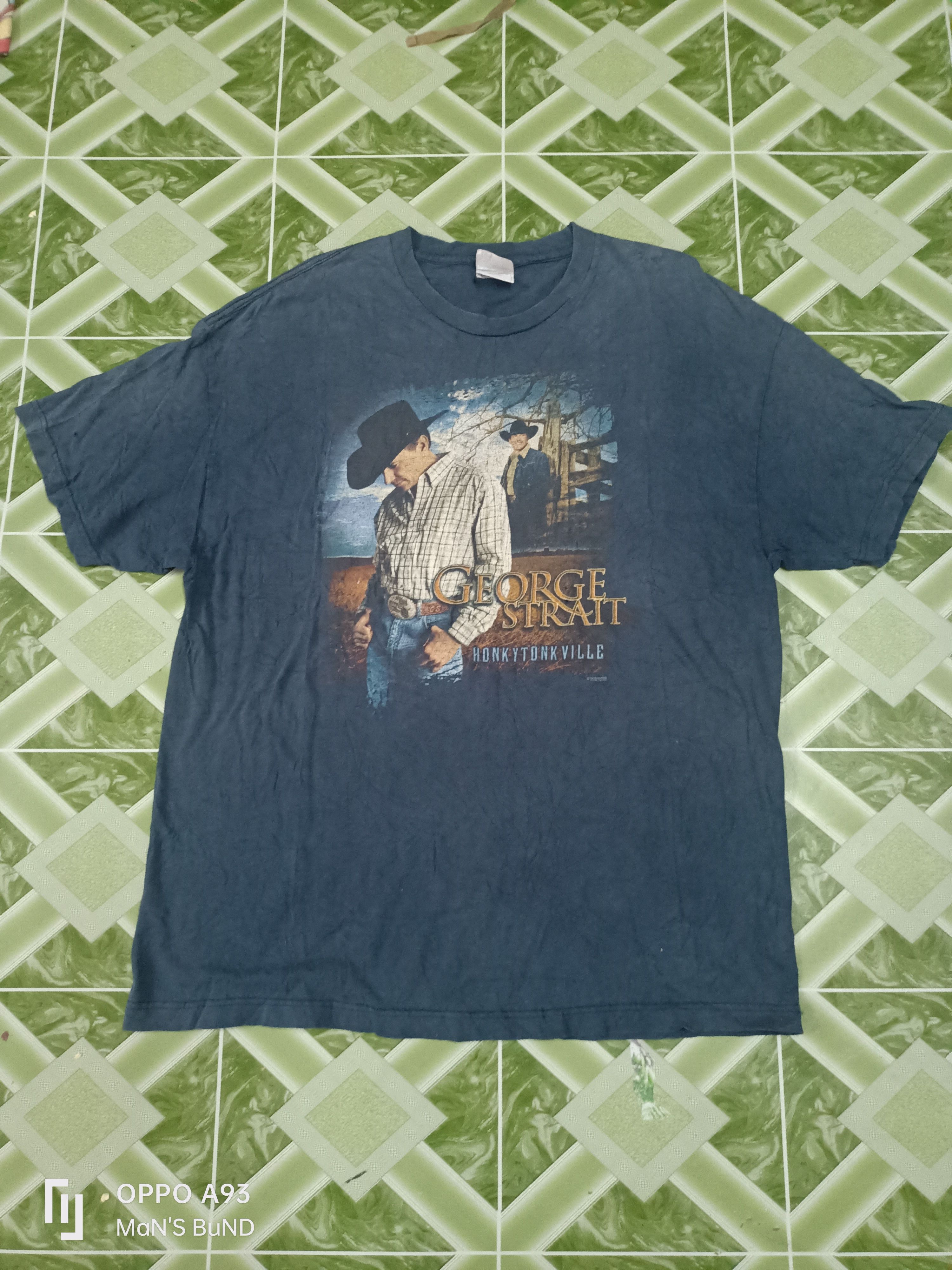 Band Tees × Vintage Vintage 90s GEORGE STRAIT HonkyTonkVille Size US XXL / EU 58 / 5 - 1 Thumbnail