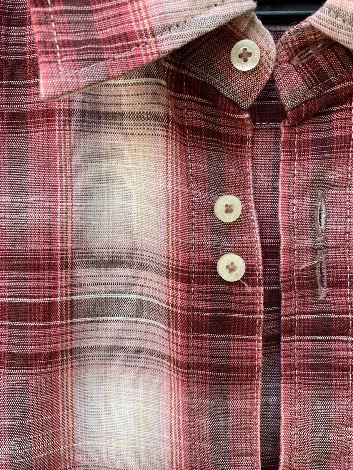 Hysteric Glamour Hysteric Glamour Button Ups Checkered Gold Stripe Line Shirt Size S / US 4 / IT 40 - 17 Thumbnail