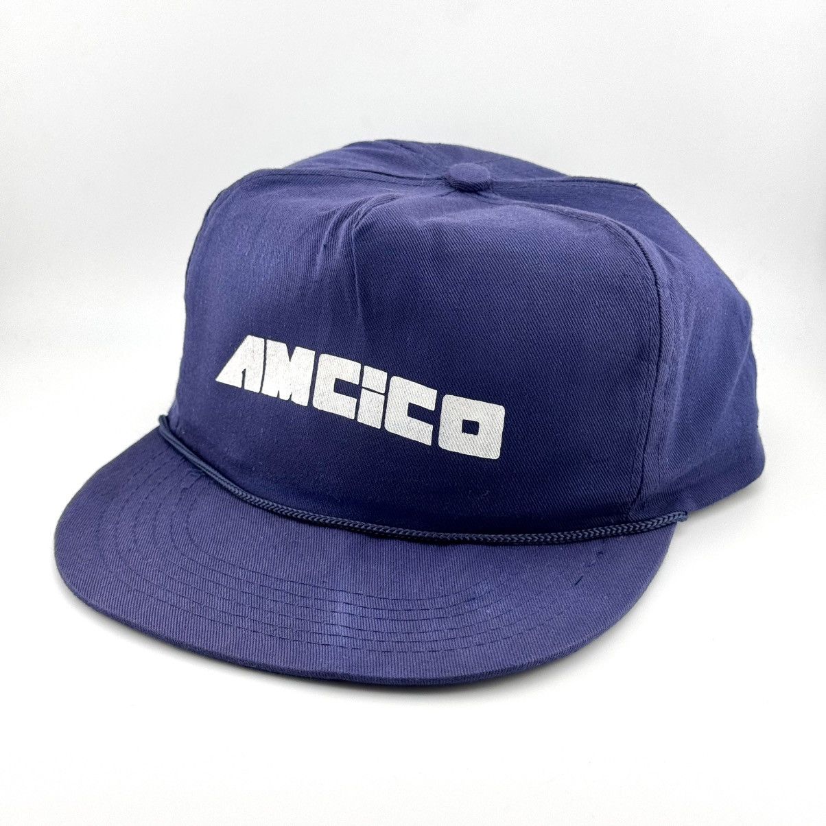 Vintage Vintage AMCICO Industrial Promo Cap Navy Workwear Retro Hat Size ONE SIZE - 3 Thumbnail