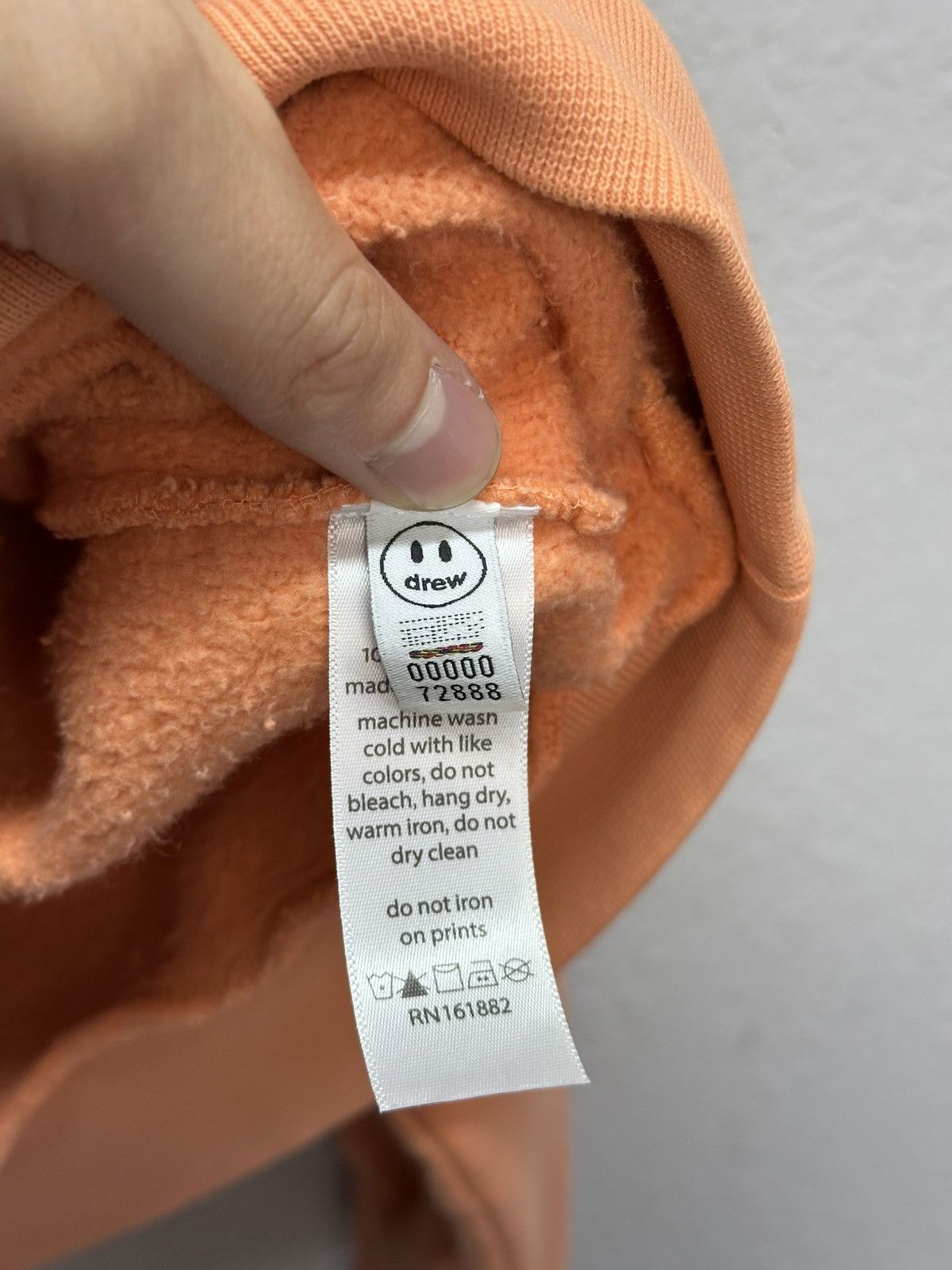 Vintage Vintage Drew House Boxy Hoodie Peach Justin Bieber Logo Size US S / EU 44-46 / 1 - 9 Thumbnail