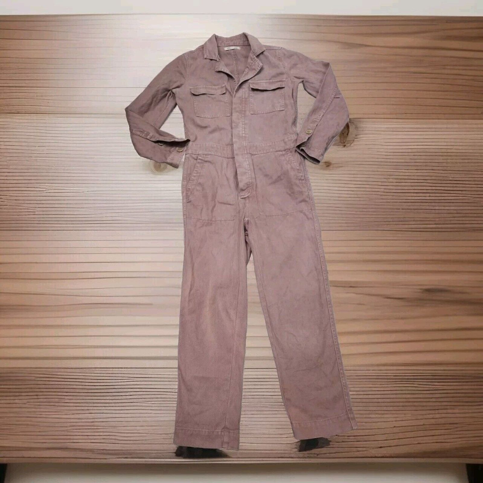 Madewell Madewell Jumpsuit Signature Dried Rosebud Workwear XXS Size 25" / US 0 / IT 36 - 8 Thumbnail