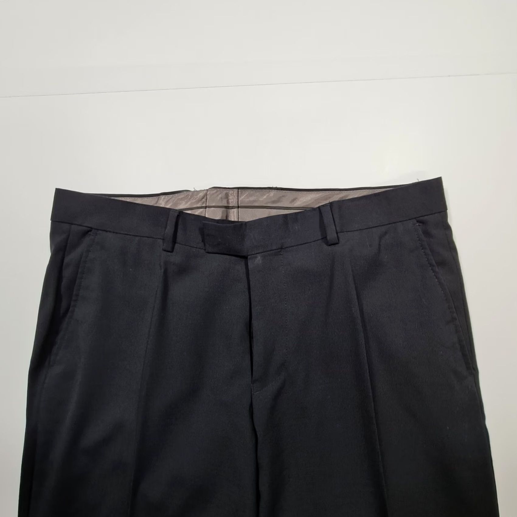 Vintage MCNEAL Mens Trousers Dress Pants Blue Wool Blend 34 R Tapered Dry Clean Only Mens Size US 34 / EU 50 - 2 Thumbnail