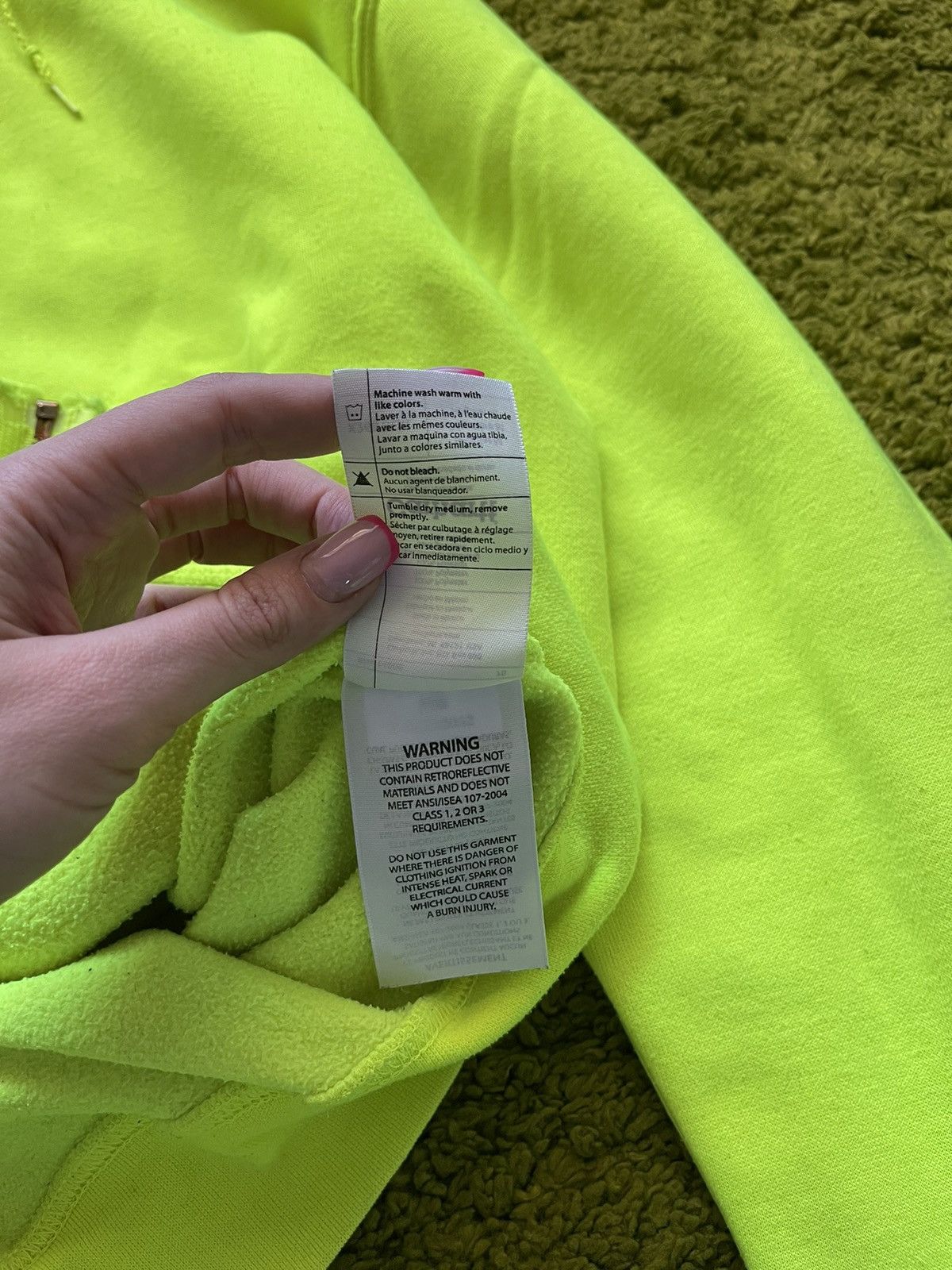 Carhartt × Carhartt Wip Carhartt workcore style neon green hoodie Size US M / EU 48-50 / 2 - 10 Thumbnail
