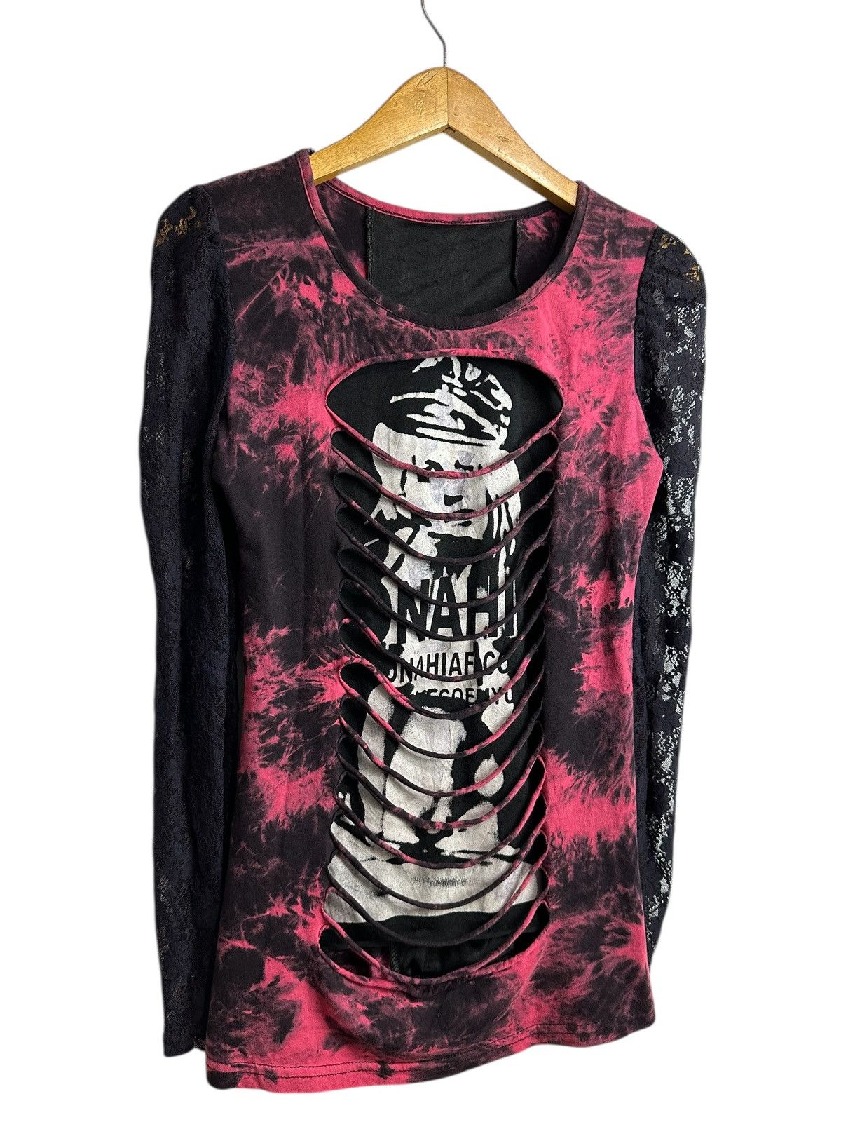 Japanese Brand UNDEFINED DISTRESSED LONG SLEEVE TEE HYSTERIC LGB STYLE Size XS / US 0-2 / IT 36-38 - 5 Thumbnail