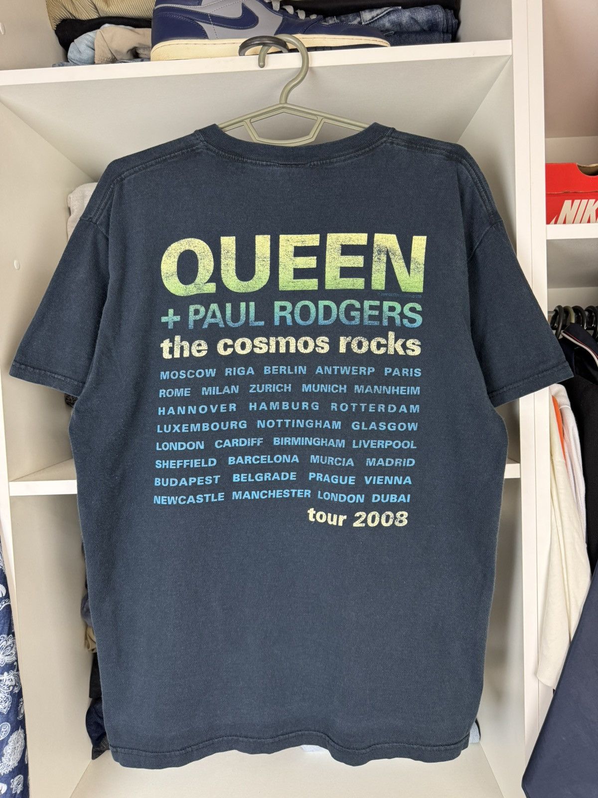 Band Tees Queen + Paul Rodgers The Cosmos Rocks Tour 2008 T-shirt Size US L / EU 52-54 / 3 - 16 Thumbnail