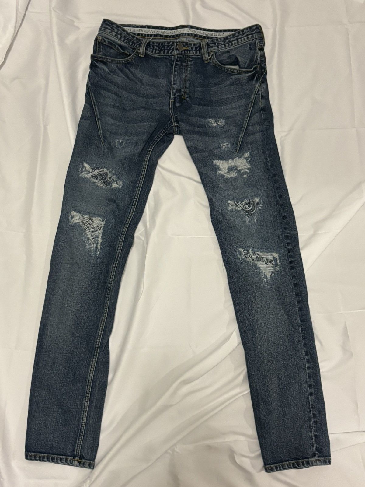 If Six Was Nine Number (N)ine SS07 distressed denim Size US 29 - 1 Thumbnail