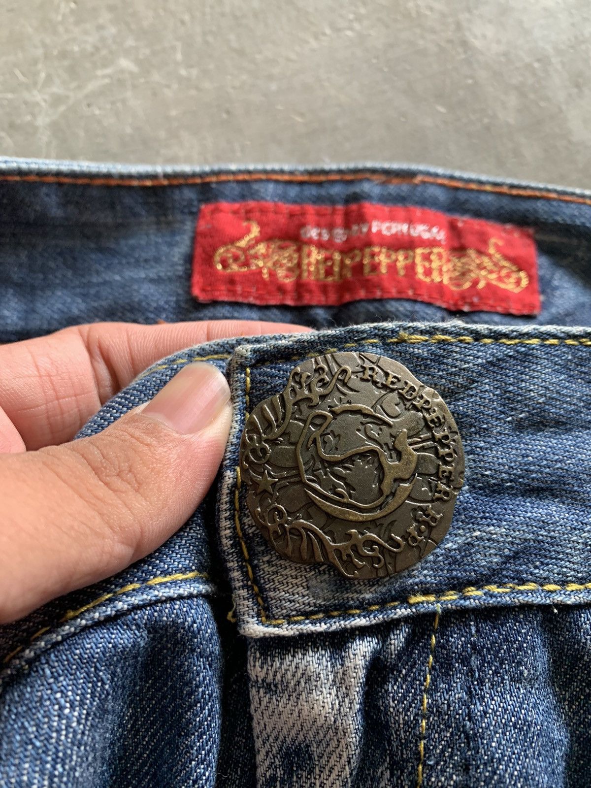 Hysteric Glamour × Japanese Brand × Vintage flare vintage y2k red pepper patchwork western style Size 30" / US 8 / IT 44 - 4 Thumbnail