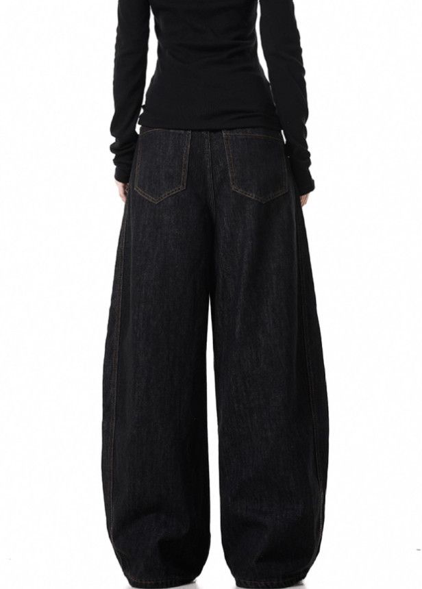 Japanese Brand American retro wide-leg loose straight curved jeans for men Size US 32 / EU 48 - 5 Thumbnail