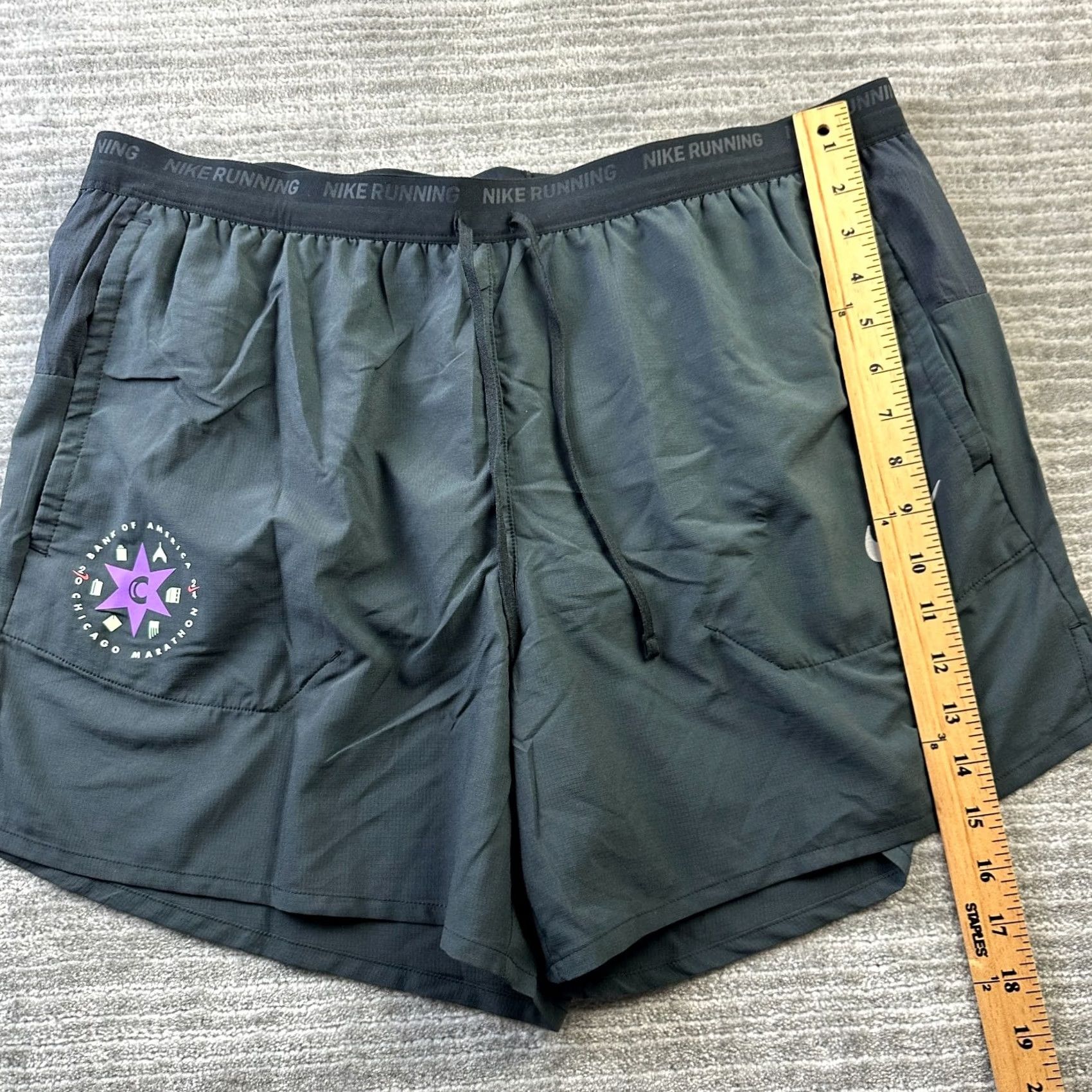 Nike Nike Flex Stride Running Shorts Mens XL Black 5" Lined Chicago Marathon Size US 36 / EU 52 - 8 Thumbnail