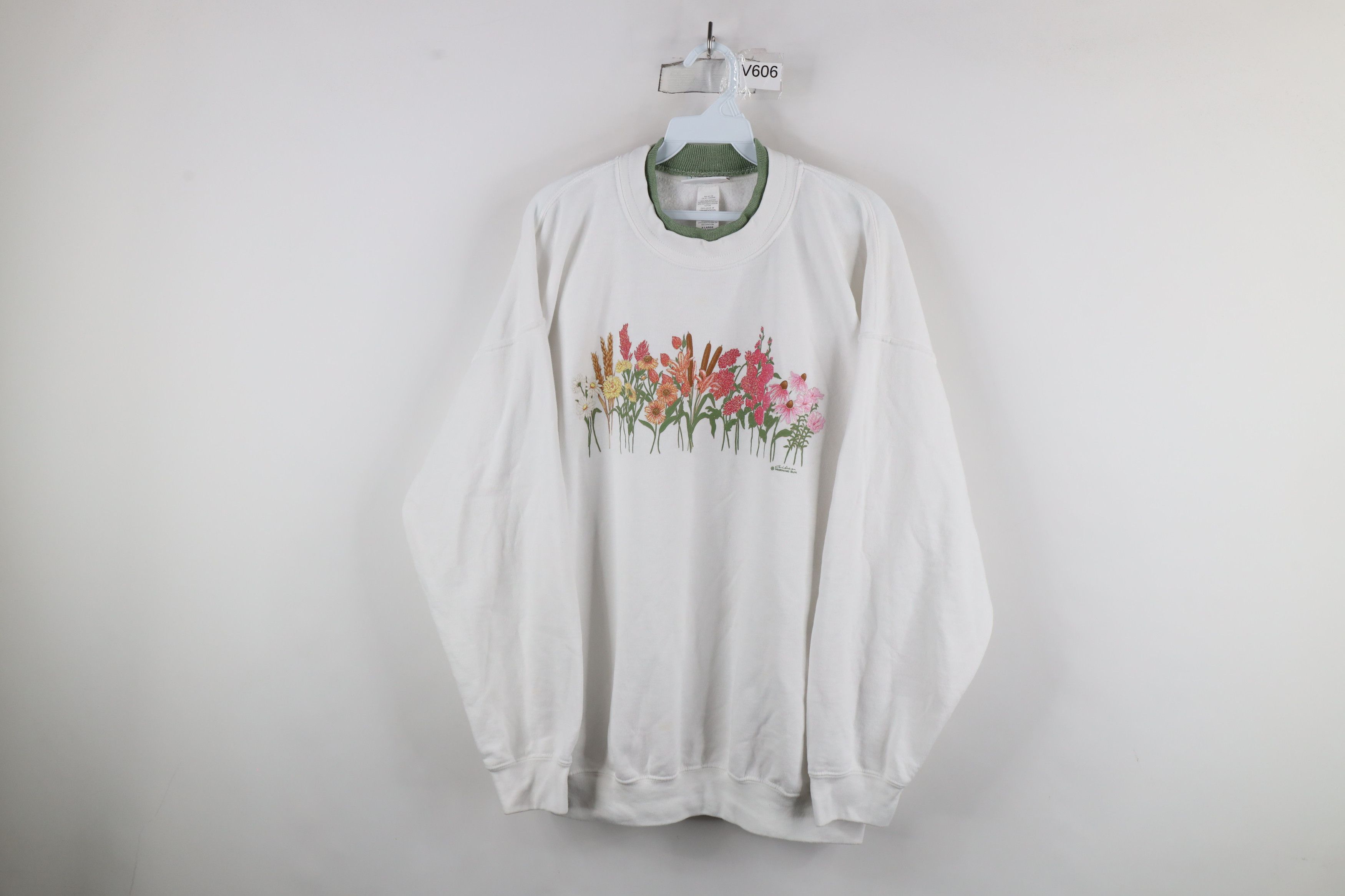 Vintage Vintage 90s Streetwear Primitive Flower Layered Sweatshirt Size XL / US 12-14 / IT 48-50 - 1 Thumbnail