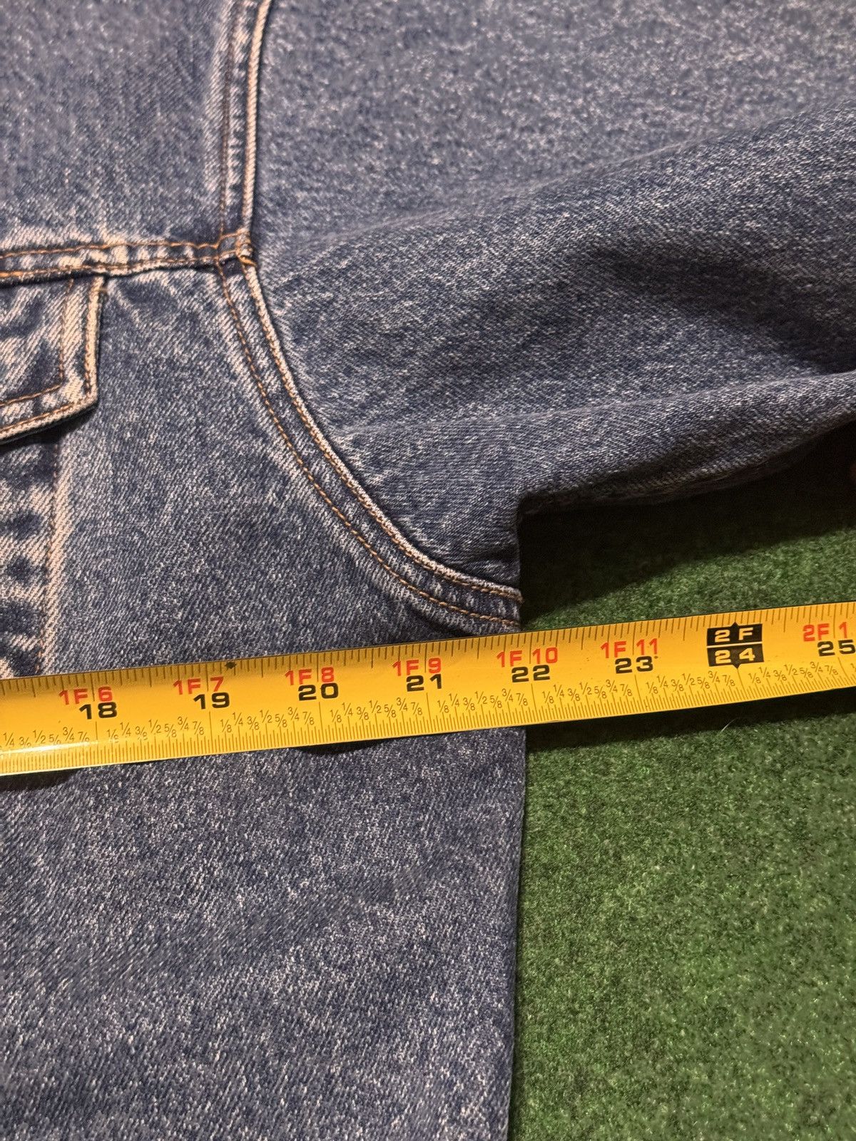 Levi's Vintage Clothing Vintage 90s Levi’s Denim Trucker Orange Tab 22x25 Jacket Size US S / EU 44-46 / 1 - 8 Thumbnail