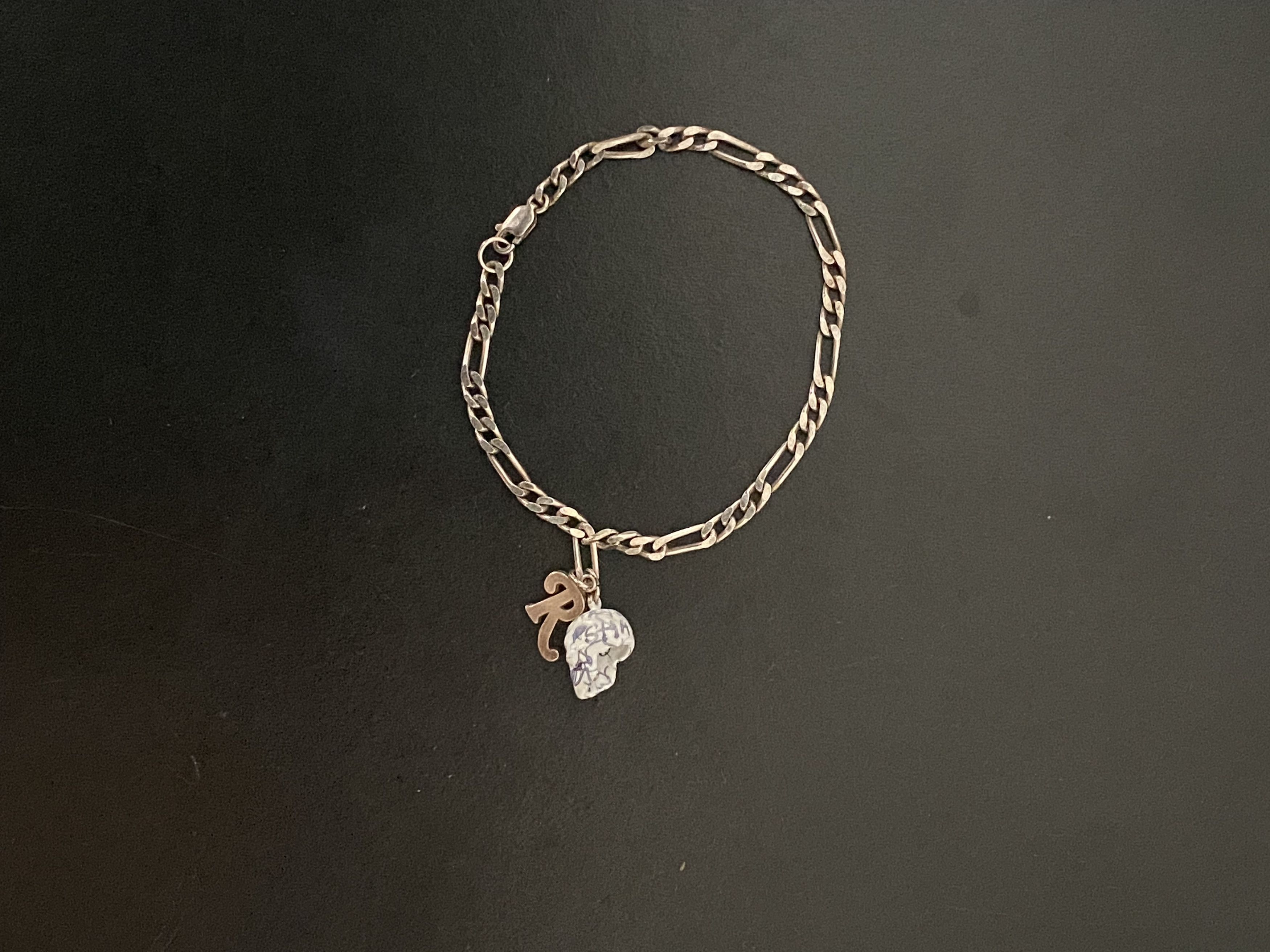 Raf Simons S/S 2004 "May the Circle Be Unbroken" Painted Skull Bracelet Size ONE SIZE - 7 Thumbnail