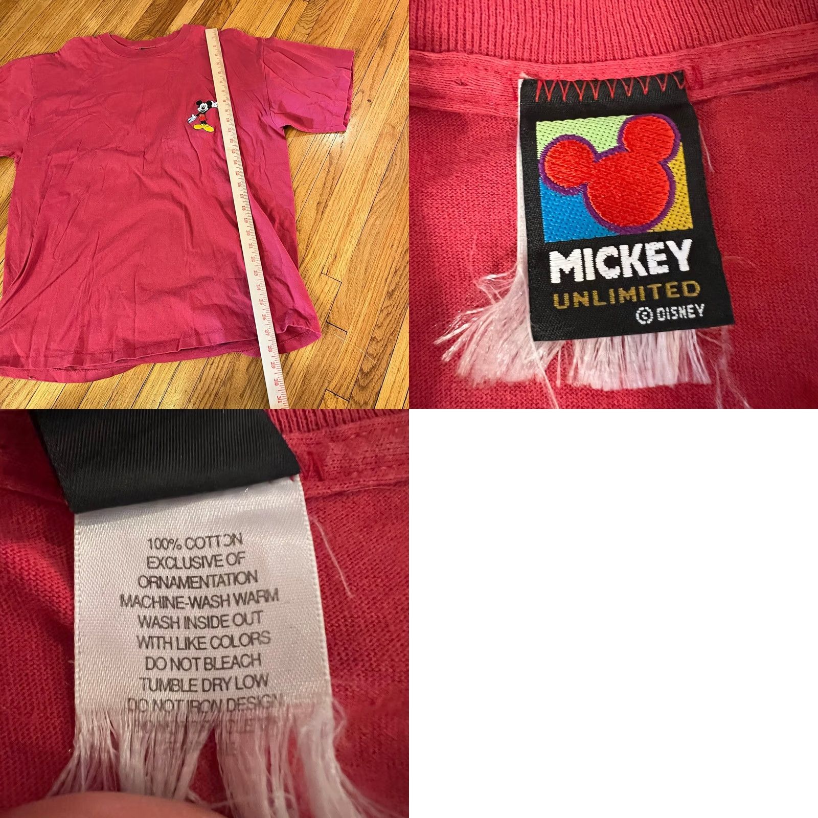 Mickey & Co. VINTAGE Mickey Shirt Minneapolis Graphic Red L Mens Large Single Stitch Tshirt Size US L / EU 52-54 / 3 - 8 Thumbnail