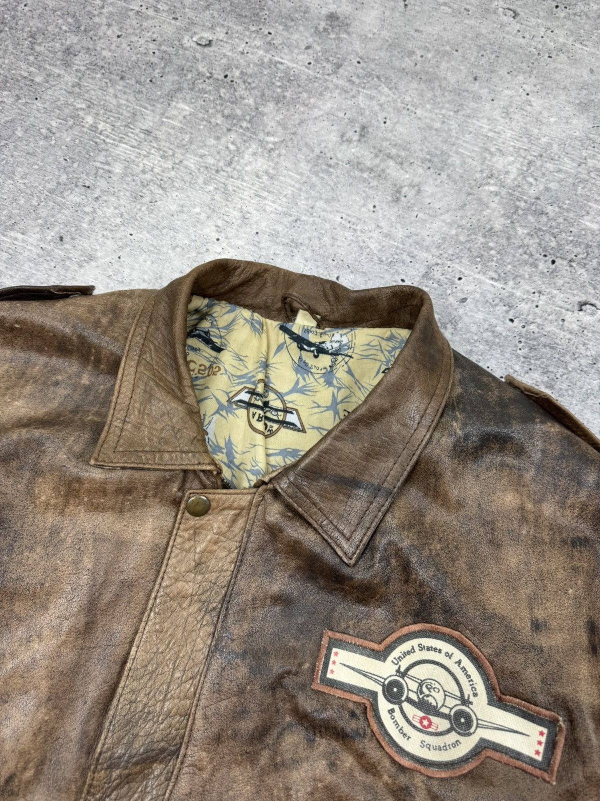 Genuine Leather Genuine Leather Top Gun Aviator USA Vintage Leather Jacket Size US L / EU 52-54 / 3 - 13 Thumbnail