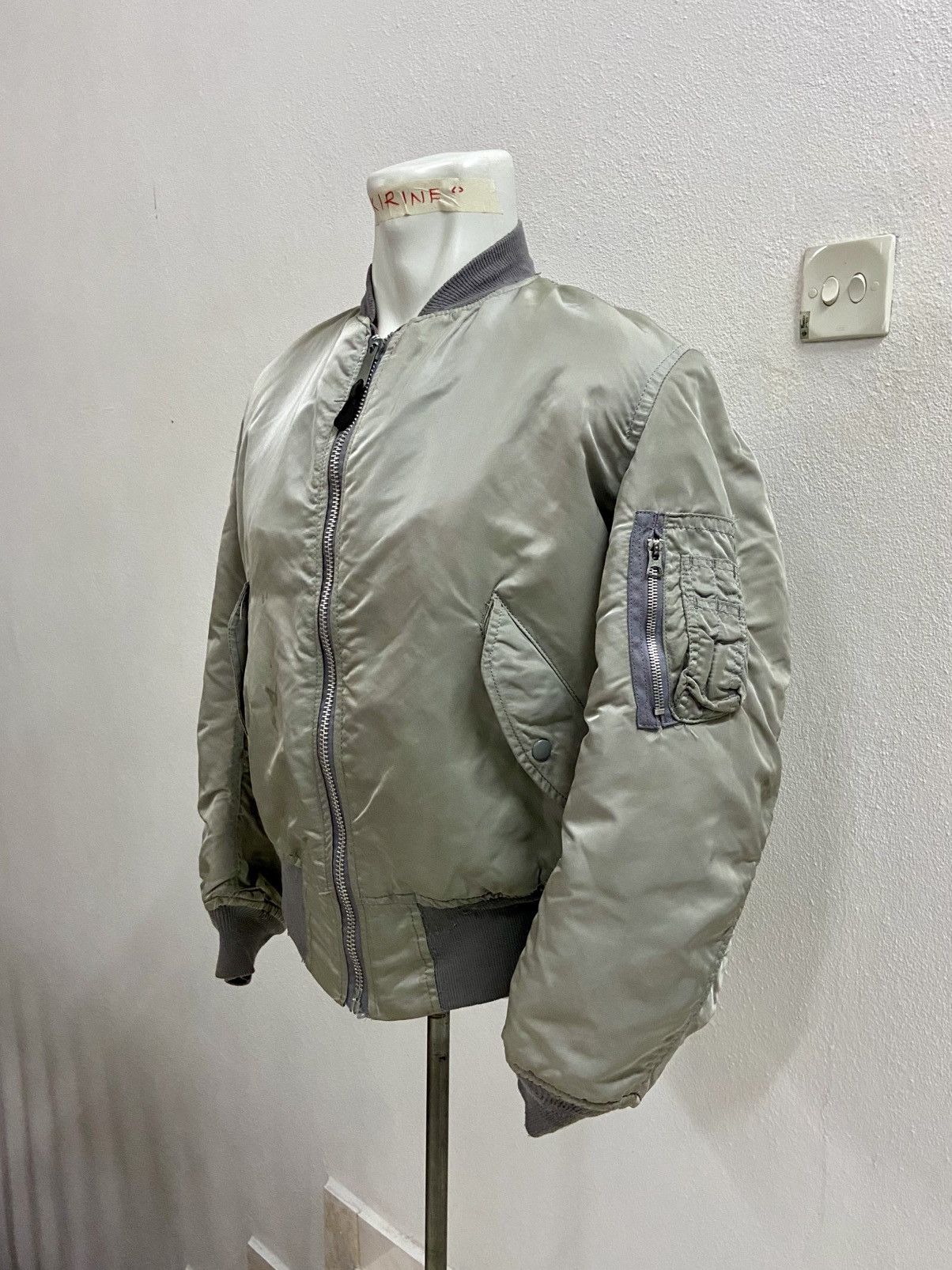 Alpha Industries × Vintage VINTAGE ALPHA INDUSTRIES USA BOMBER JACKET Size US M / EU 48-50 / 2 - 3 Thumbnail