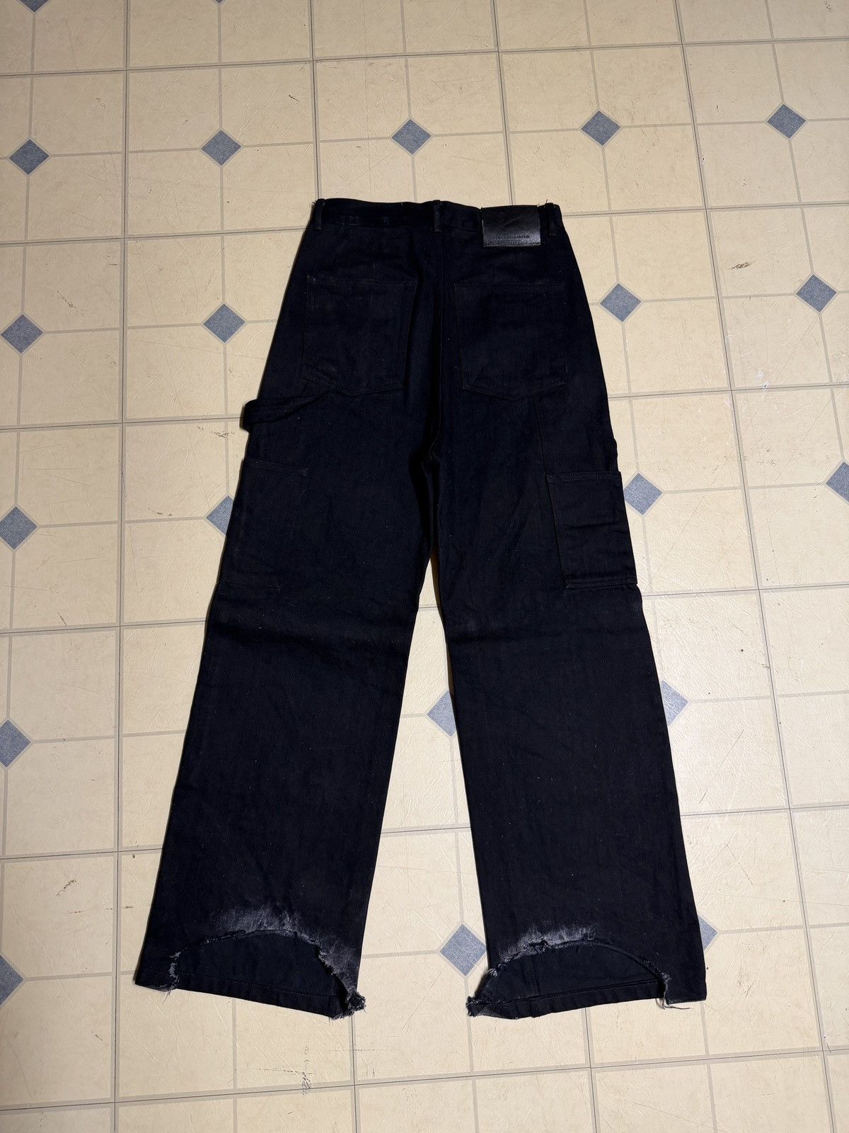 Rick Owens Drkshdw Rick Owens Geth Cut Double Knee MIJ Black 31 Size US 31 - 4 Thumbnail