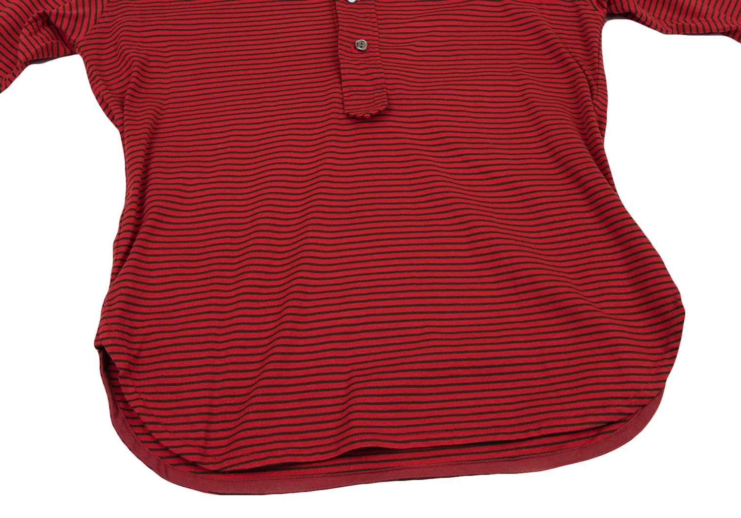 Junya Watanabe Elbow Patch Stripe Polo Shirt in Red and Black, Size S Size US S / EU 44-46 / 1 - 8 Thumbnail