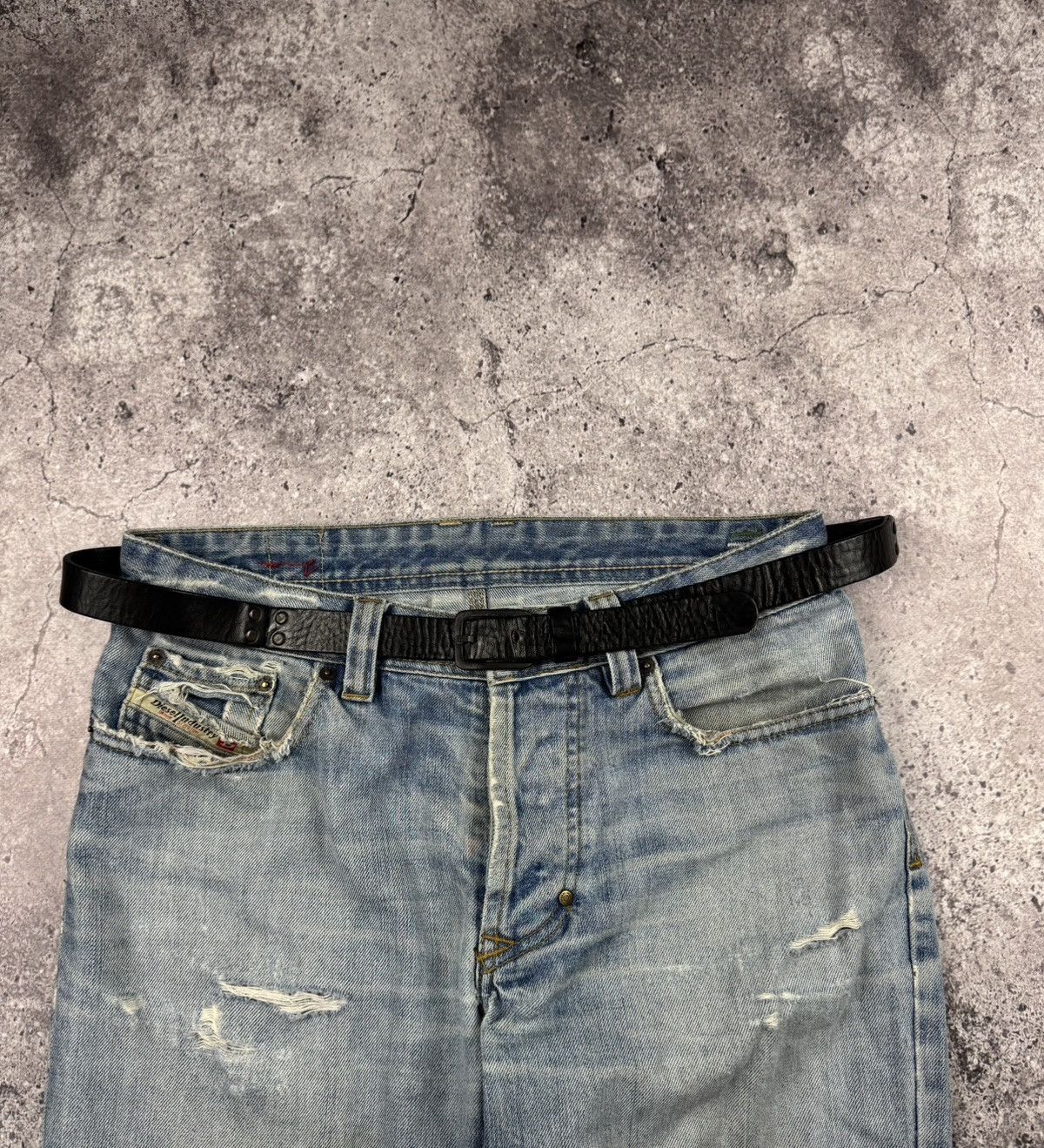 Diesel 00’S NUMBER NINE STYLE DIESEL PUNK HEAD Y2K LEATHER BELT Size ONE SIZE - 1 Thumbnail
