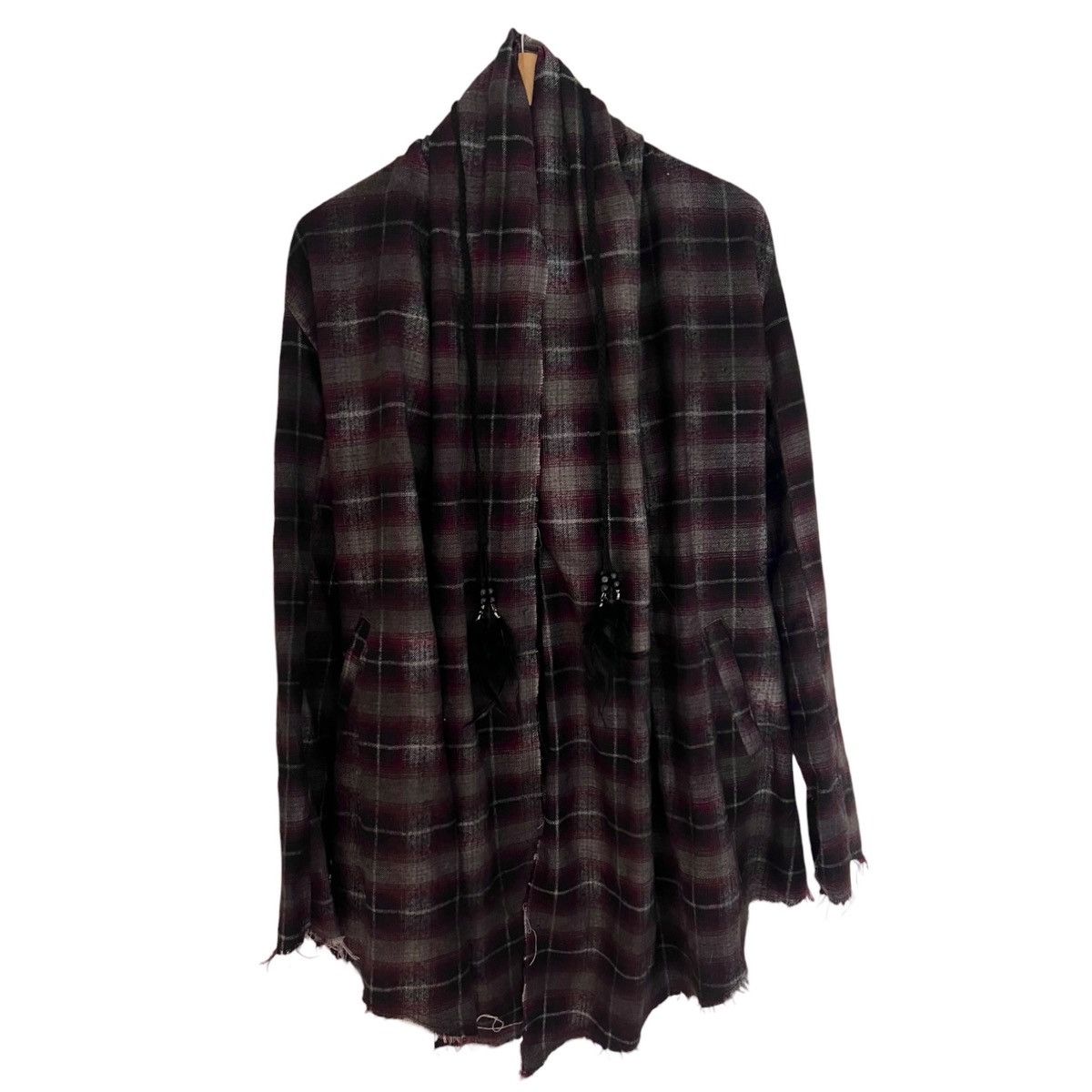 CIVARIZE Civarize plaid cardigan w bead tassels Size US M / EU 48-50 / 2 - 1 Thumbnail