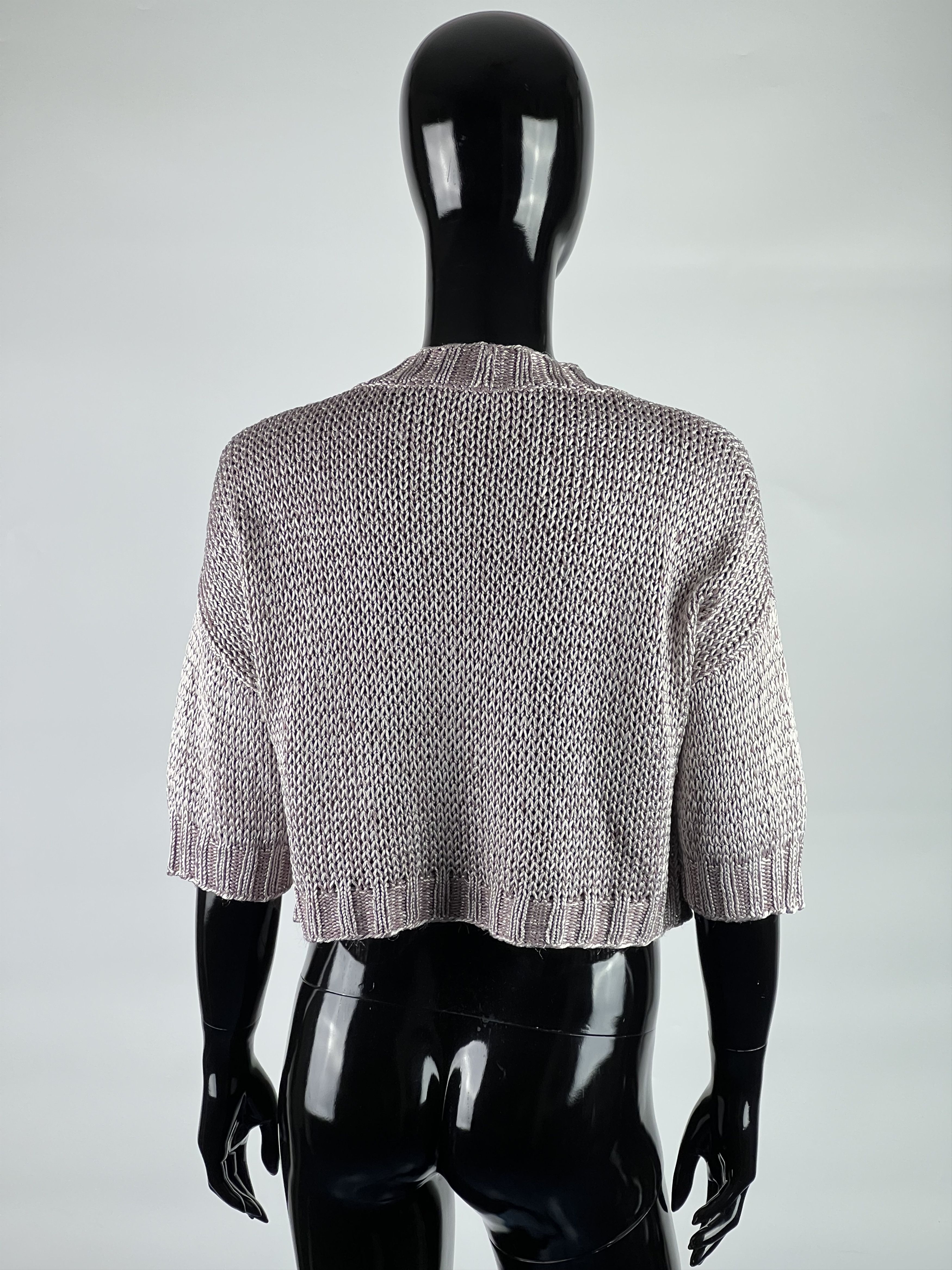 Fabiana Filippi Fabiana Filippi Cropped Knit Cardigan Size L Size L / US 10 / IT 46 - 3 Thumbnail