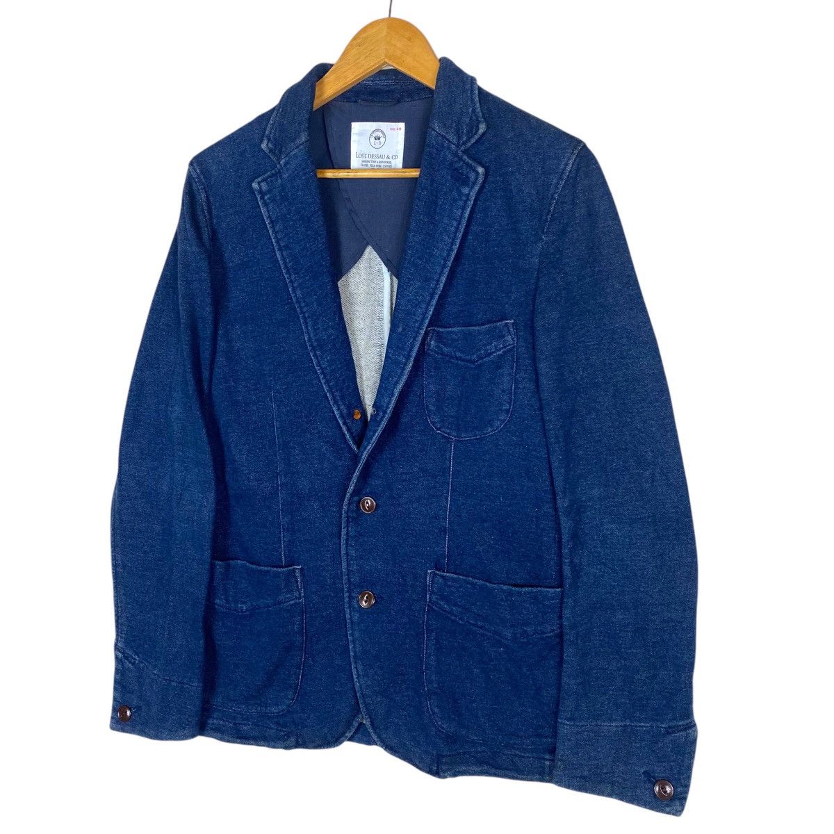 45rpm × Indigo × Japanese Brand 💥LOST DESSAU INDIGO INSPIRED KAPITAL BUTTON JACKET Size US M / EU 48-50 / 2 - 3 Thumbnail