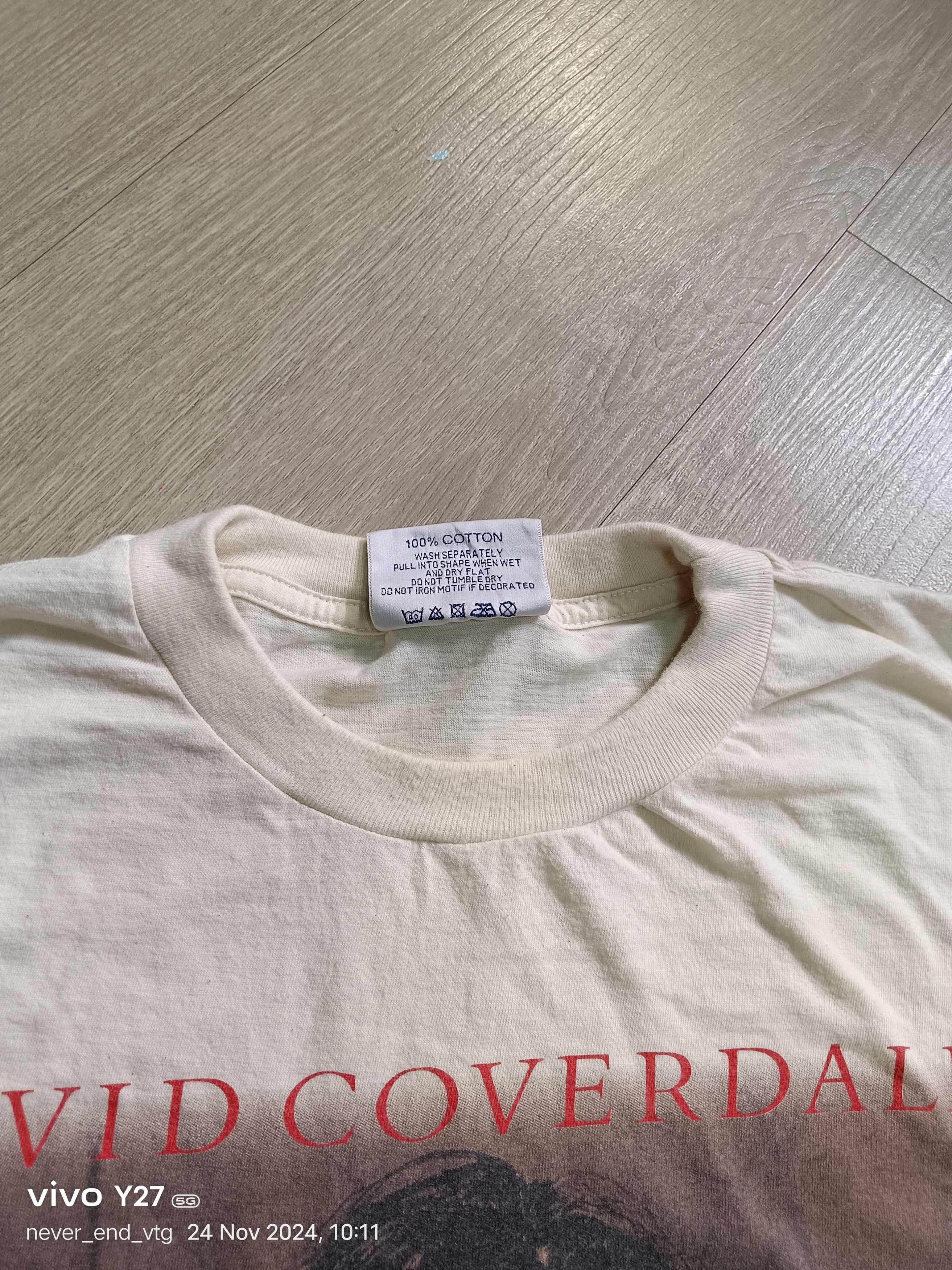 Band Tees VINTAGE DAVID COVERDALE WHITHESNAKETOUR TEE Size US XL / EU 56 / 4 - 5 Thumbnail