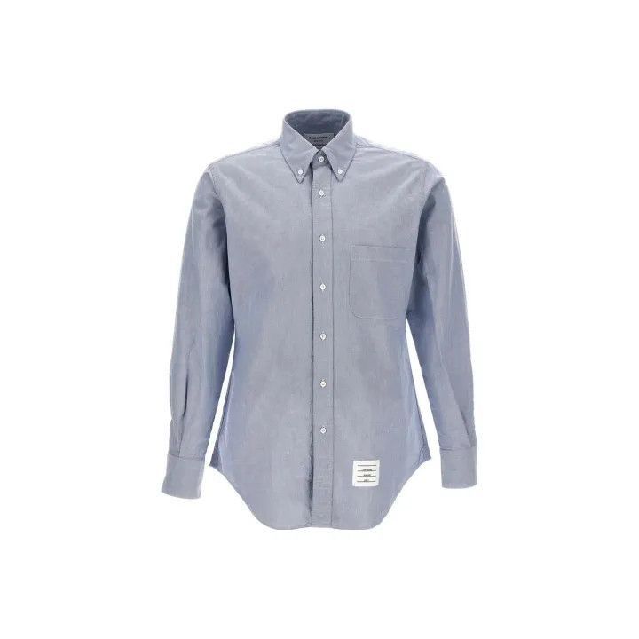 Thom Browne Thom Browne Blue Button-Down Long Sleeve Shirt -2507 Size US S / EU 44-46 / 1 - 1 Thumbnail