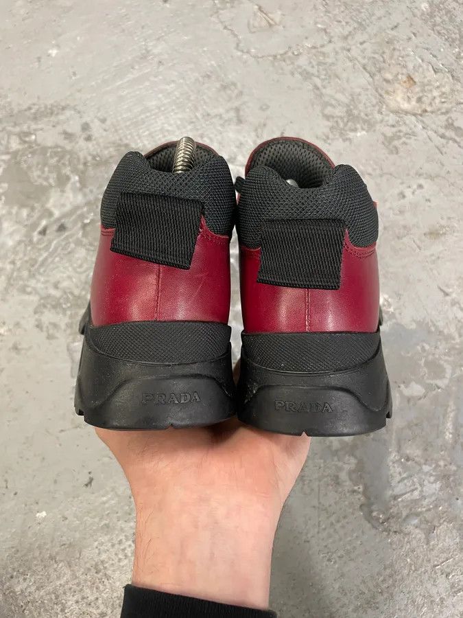 Prada SS1999 Prada Red Vibram Leather Shoes Size US 8 / IT 38 - 6 Thumbnail