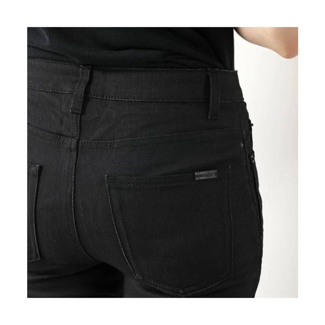 Saint Laurent Paris o1s1wg111124 Skinny fit Denim Jeans in Used Black Size 25" / US 0 / IT 36 - 7 Thumbnail
