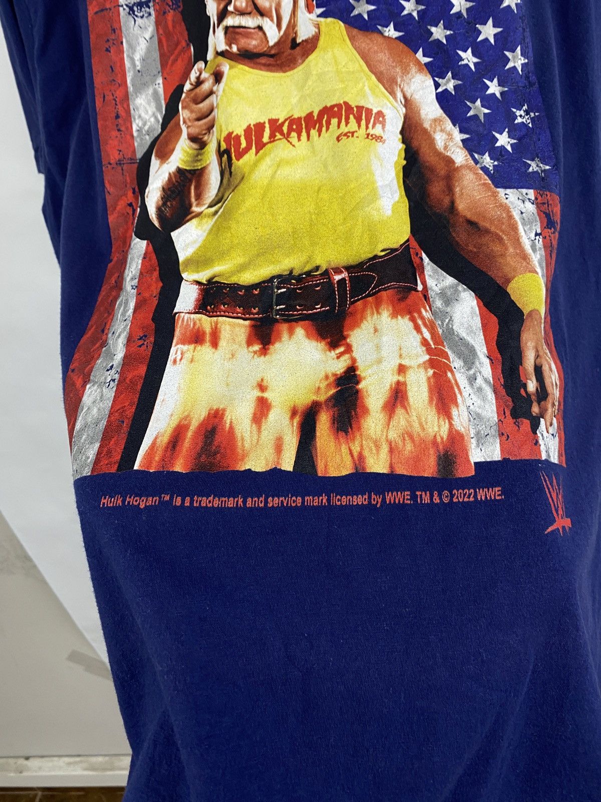 WWE 🇺🇸🔥 Vintage Y2K Hulk Hogan T-Shirt Hulkmania Rare Retro Hype Size US L / EU 52-54 / 3 - 5 Thumbnail
