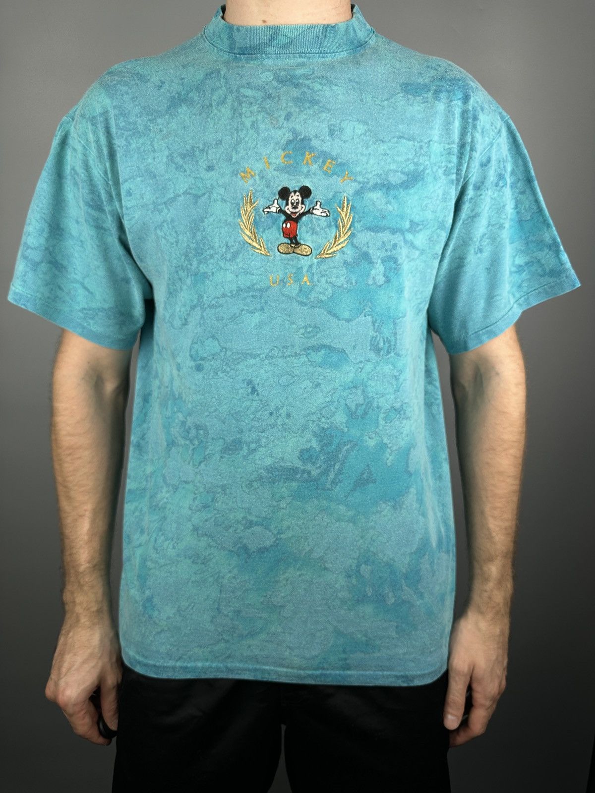 Vintage 90s Vintage Mickey Mouse Single Stitch Cartoon T Shirt USA Size US M / EU 48-50 / 2 - 2 Thumbnail