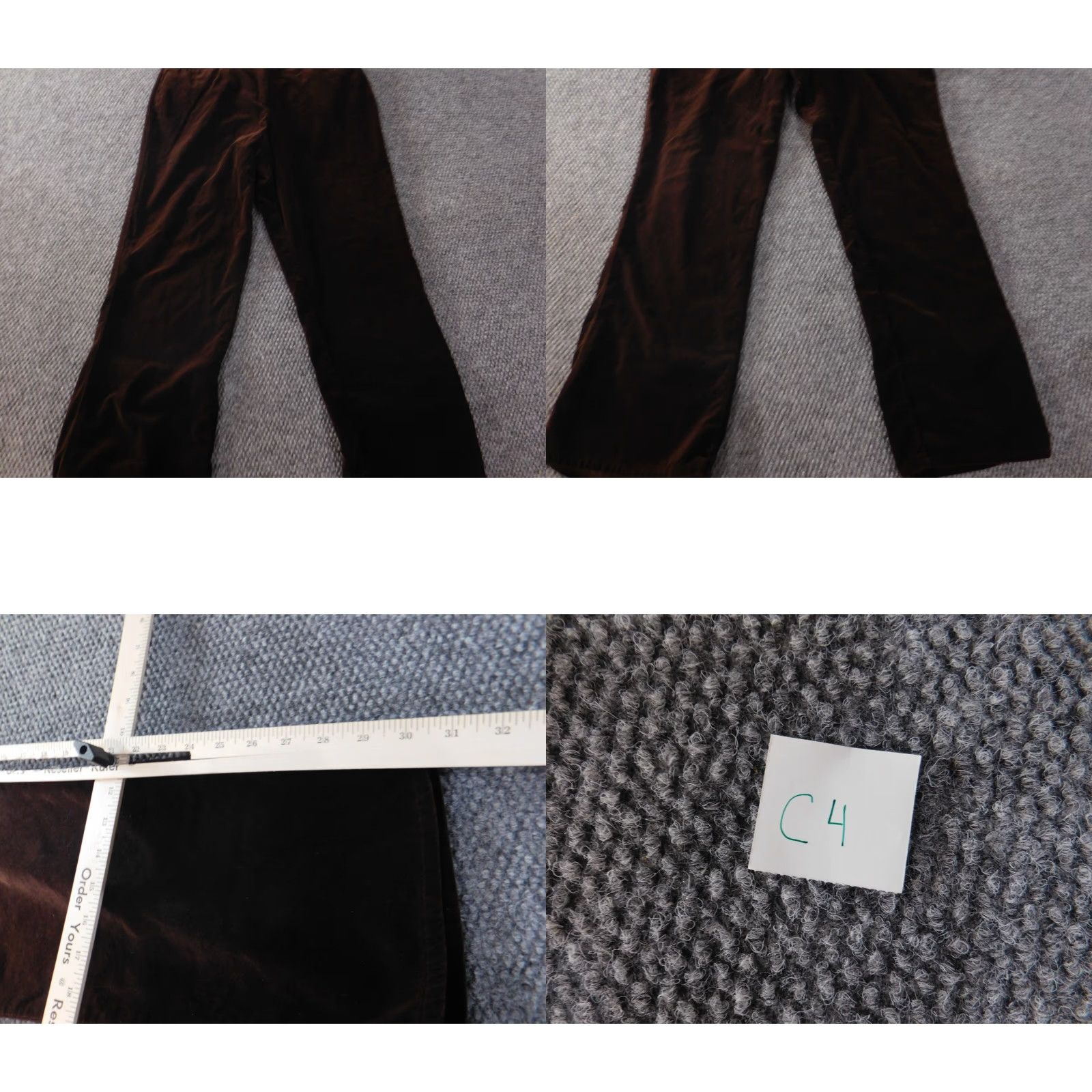 Express Express Womens Pants Straight 10 Brown Vintage Chino Cotton Stretch Mid Rise 30 Inseam 30 Womens Mens? Size 32" / US 10 / IT 46 - 8 Thumbnail